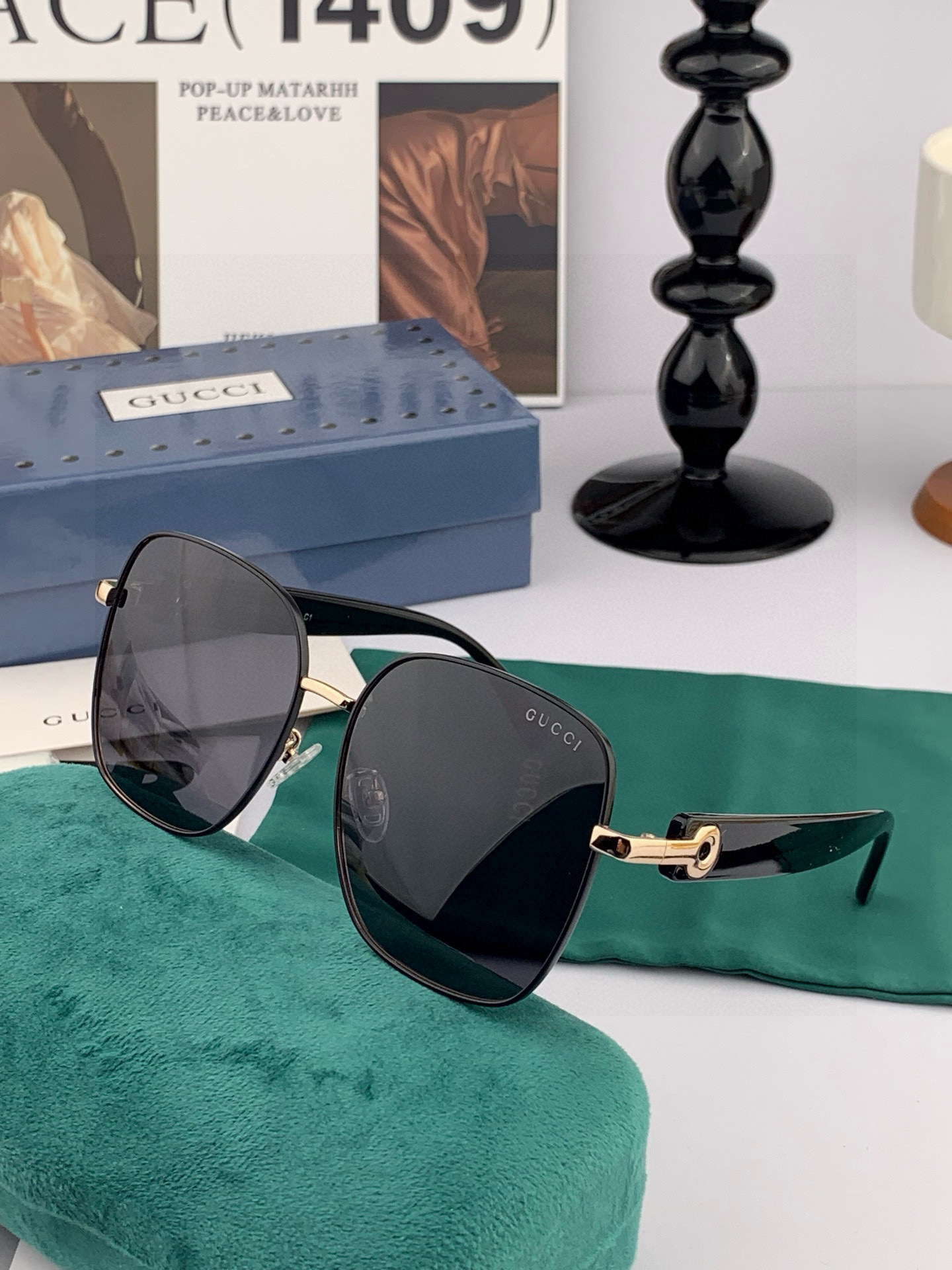 🔺GUCCI🔻古驰 GG圆框太阳镜 完美品质 🎓独特设计 适合各种脸型 亮相时装周 超时尚百搭 实物精致