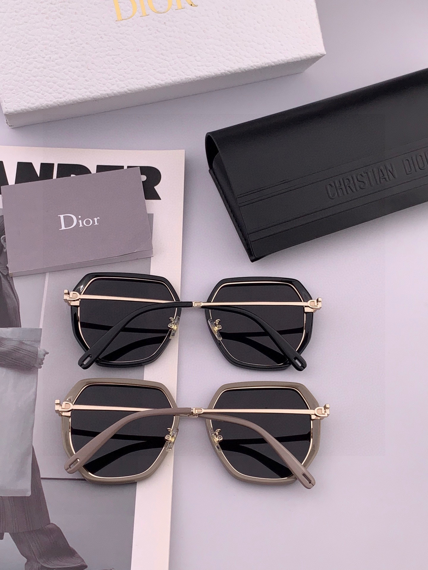 【DIOR】2025新款潮流爆款 时尚方框太阳镜 佩戴舒适 网红潮款墨镜 女士高清加厚偏光太阳镜🕶️ 🎉