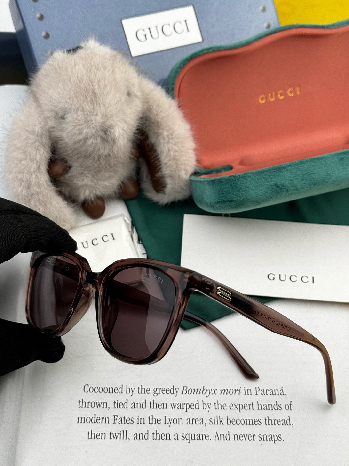 🔺 【GUCCI】2025开春新款 潮流爆款 时尚方框偏光太阳镜 高品质 佩戴舒适 网红潮款墨镜 女士高