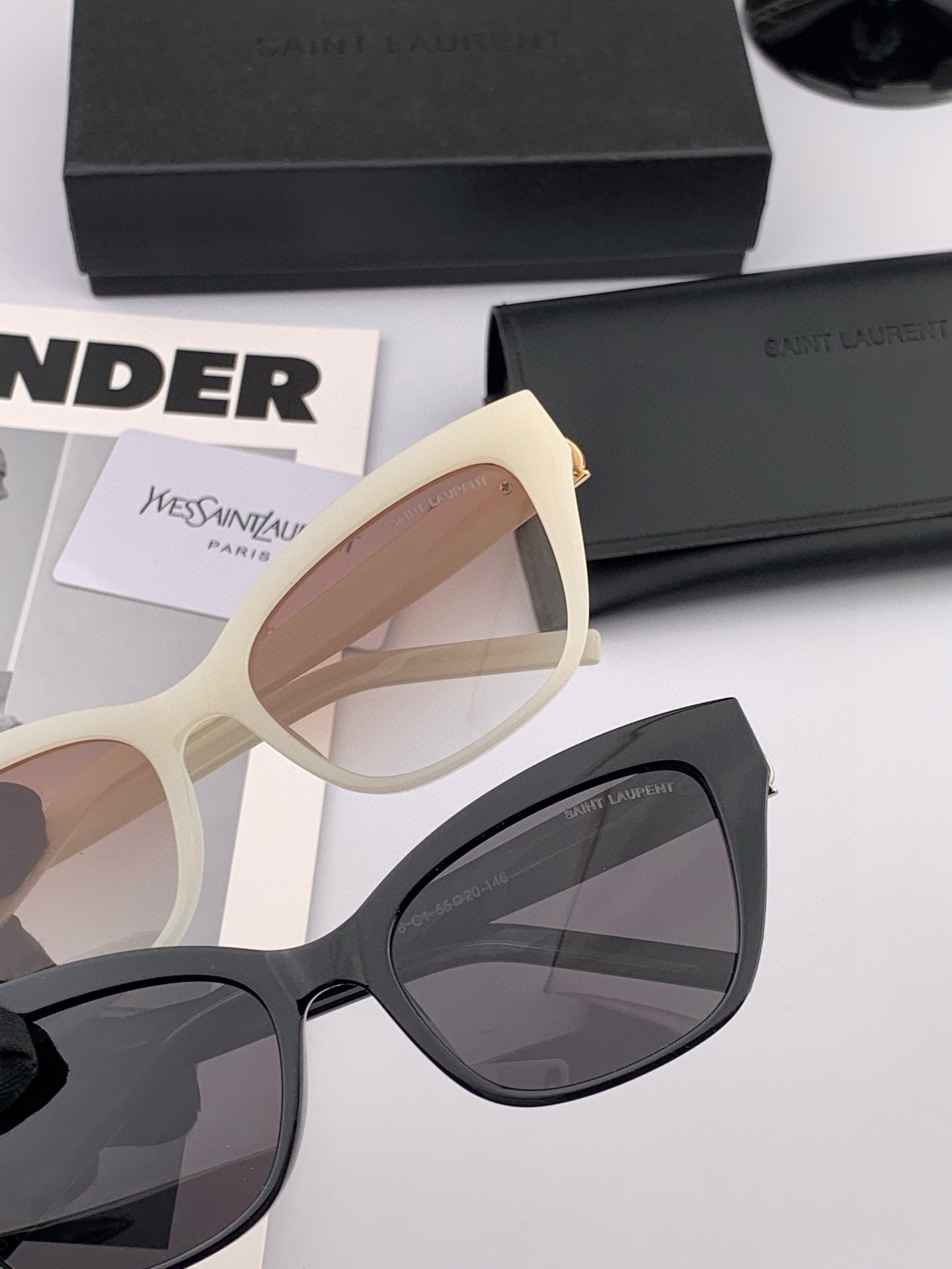 👑 【新款】🕶🔝🔝🔝🎁🎁🎁时尚百搭 超显脸小 佩戴舒适品牌:Ysl 圣罗兰 💎 材质: 加厚偏光镜片型号