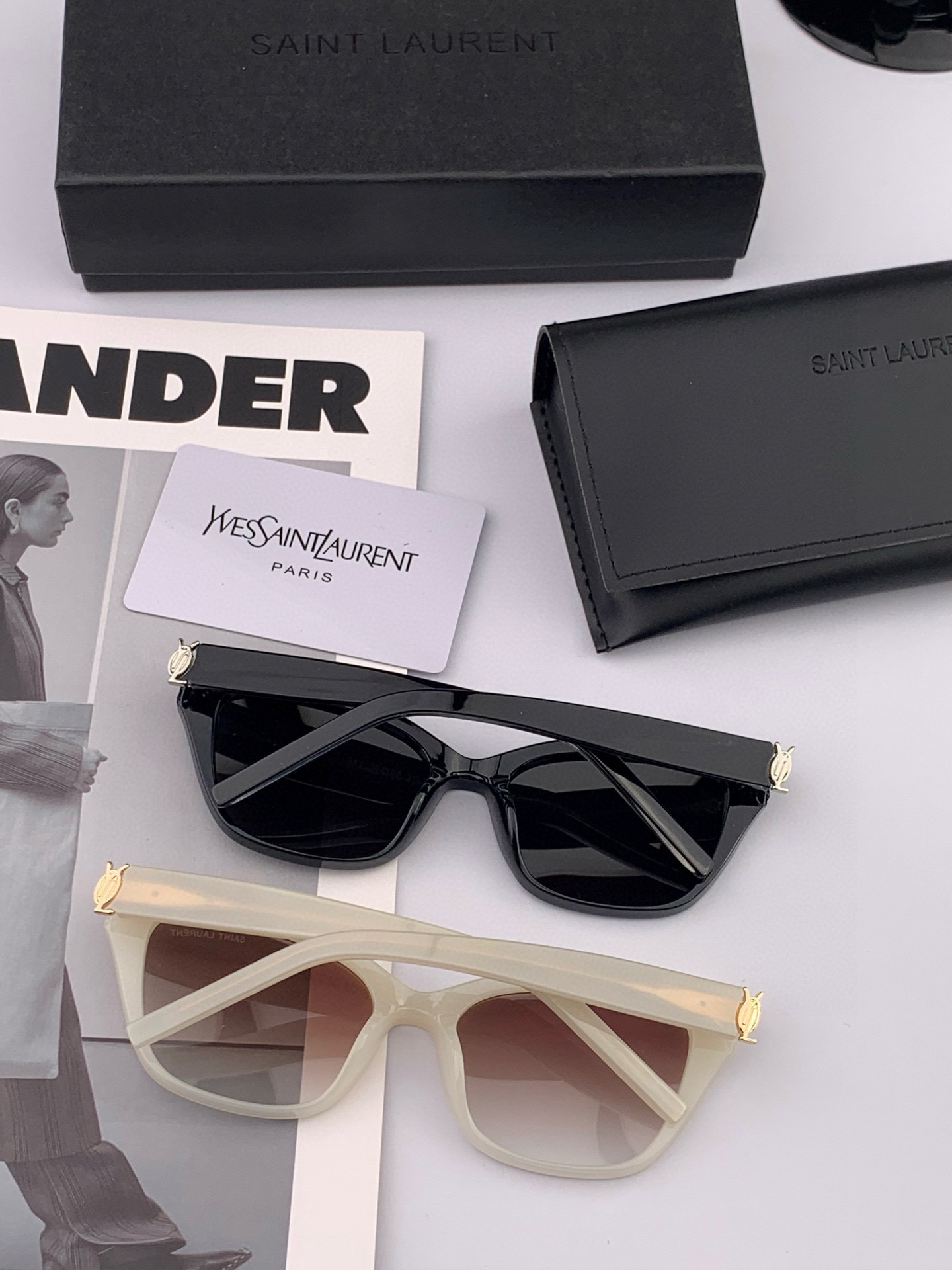 👑 【新款】🕶🔝🔝🔝🎁🎁🎁时尚百搭 超显脸小 佩戴舒适品牌:Ysl 圣罗兰 💎 材质: 加厚偏光镜片型号