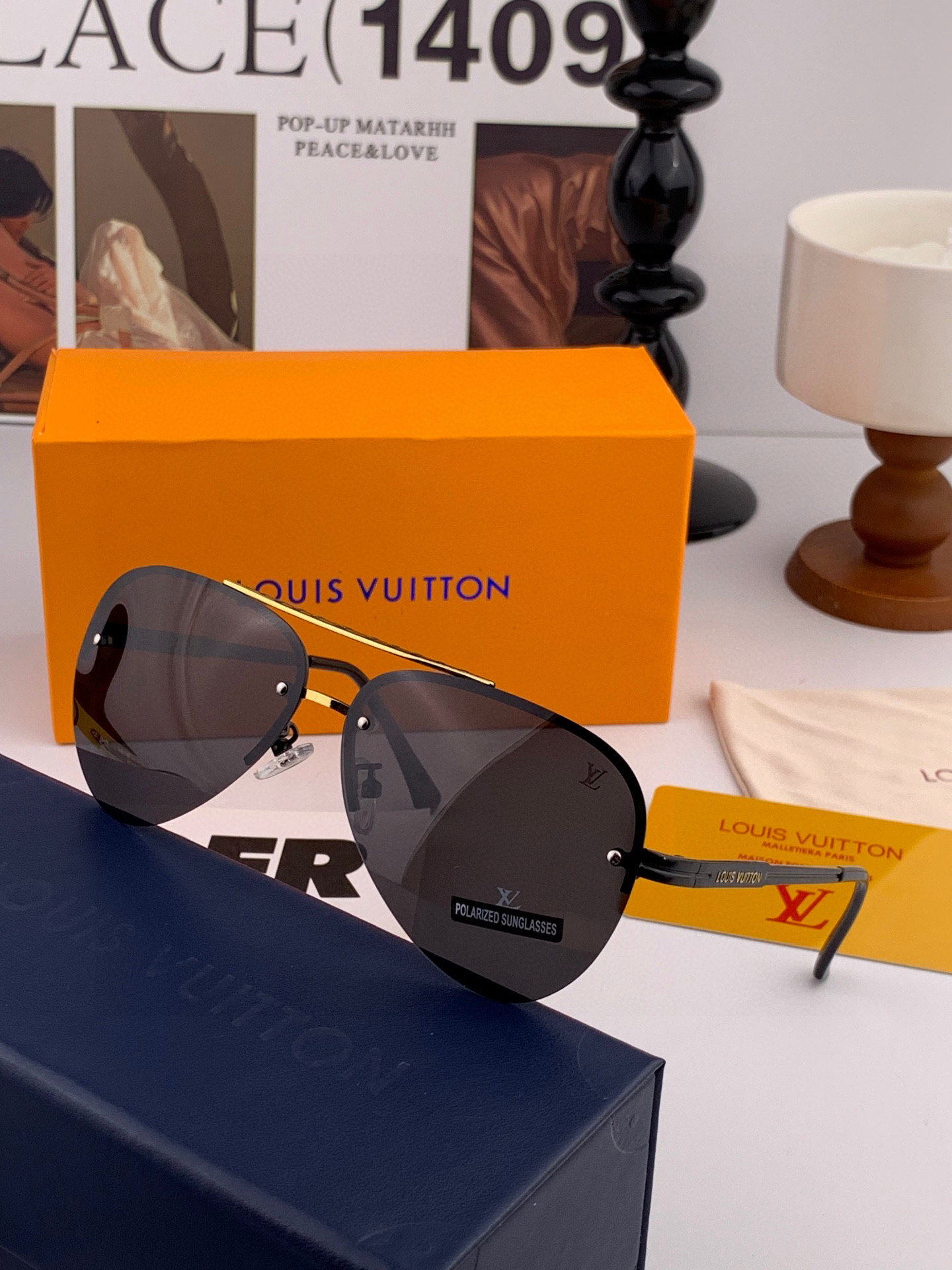2025新款 LOUIS VUITTON-路易家 新品LV蛤蟆框太阳镜 每一付都是精品 ❤️时尚达人装饰