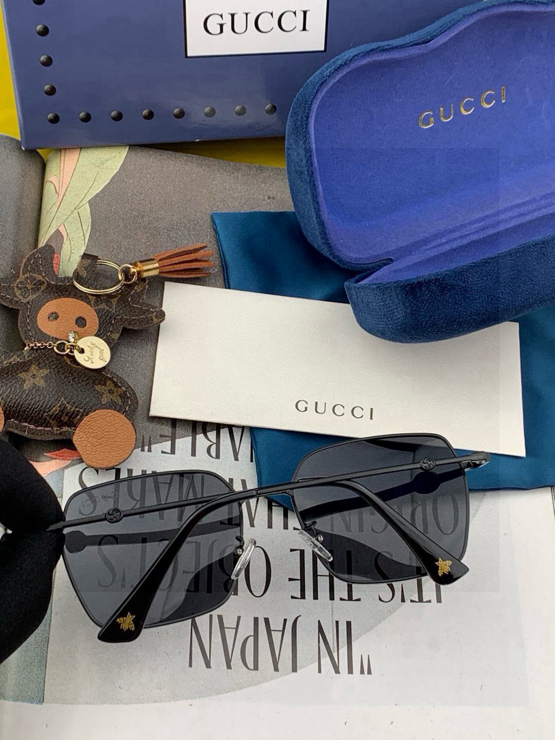 GUCCI-2024新款情侣款偏光太阳镜、完美品质，独特设计 适合各种脸型，‼️经典太阳镜 超个性 古典