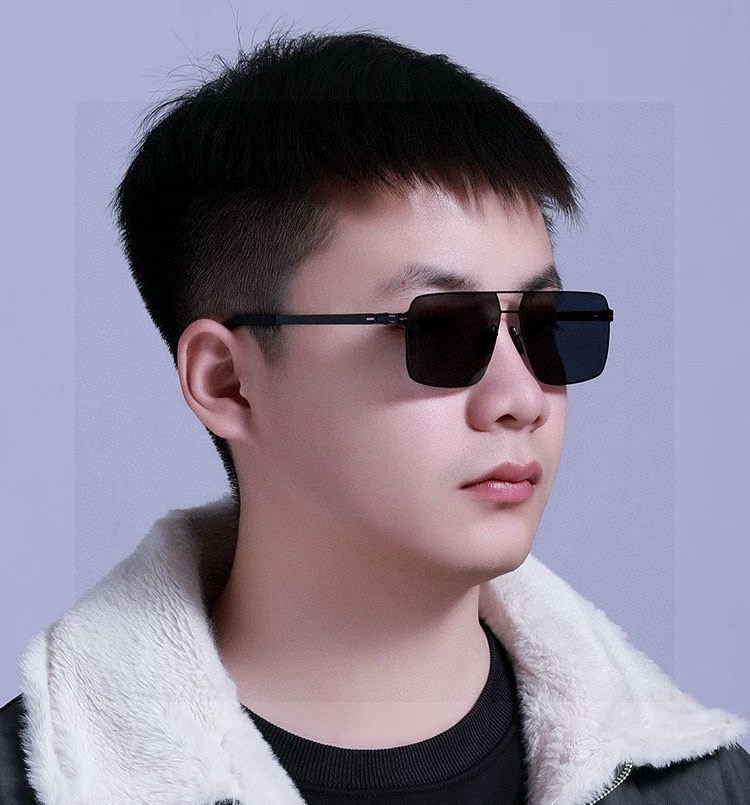 GUCCI 男款炫彩飞行员偏光太阳镜 ❤️材质：高清尼龙加厚卡槽高清偏光镜片 🌹无边框镜架💕颜👍型号：G