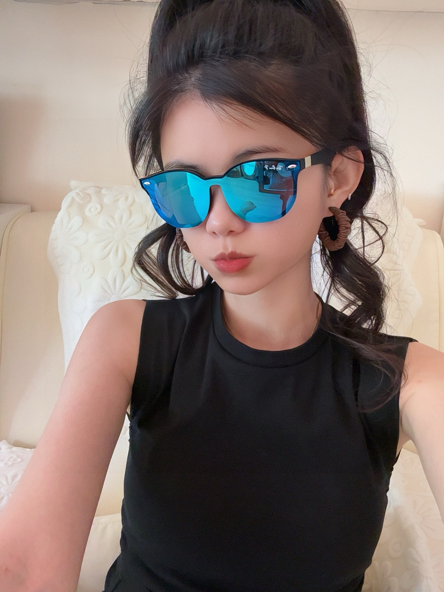 RAYBAN 😈雷朋 RB22301💚🔵💜👓时尚偏光🌻🌻💟炫‮潮彩‬款太阳镜，男女通用🔝🔝。size：6