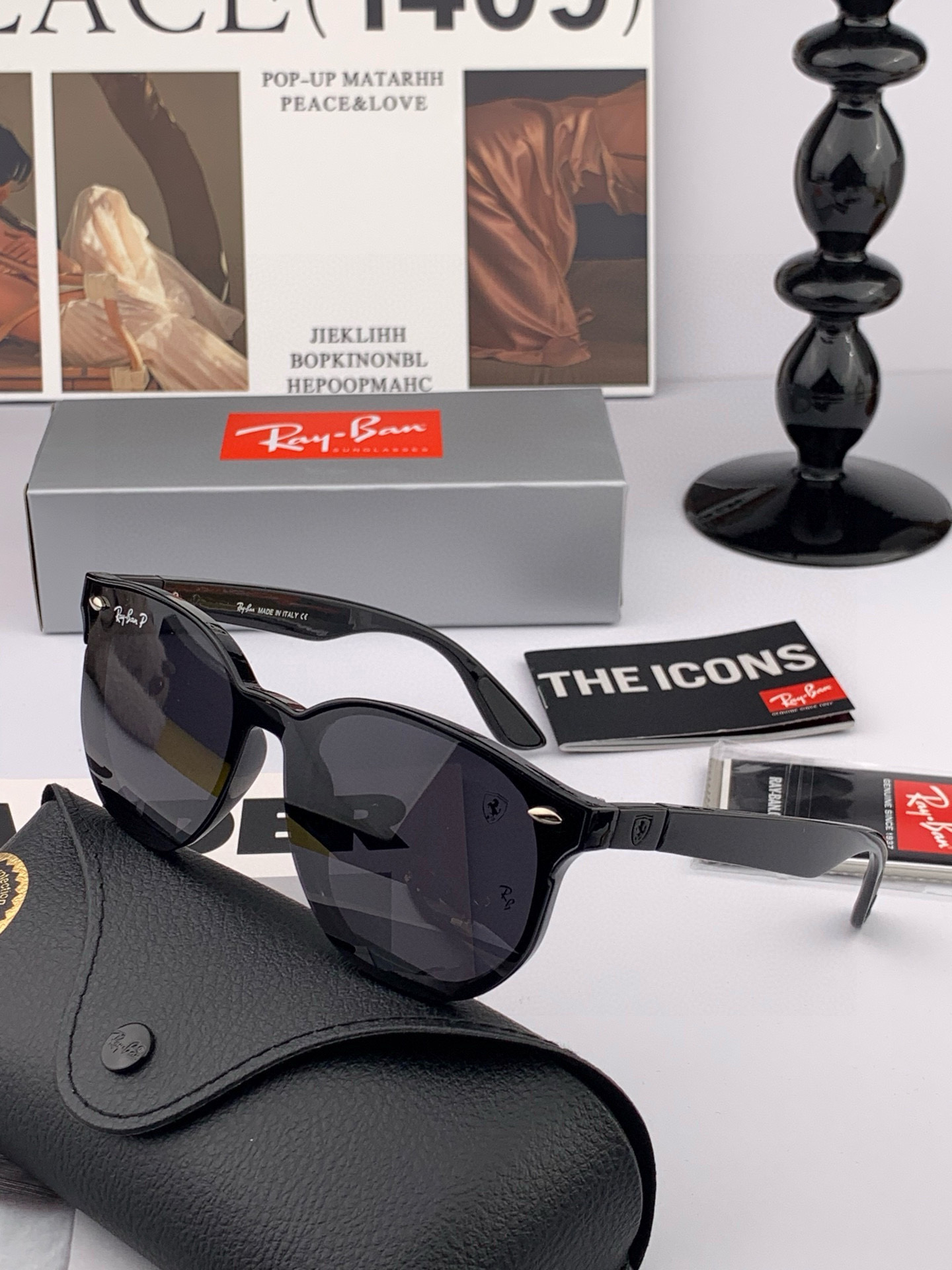 RAYBAN 😈雷朋 RB22301💚🔵💜👓时尚偏光🌻🌻💟炫‮潮彩‬款太阳镜，男女通用🔝🔝。size：6