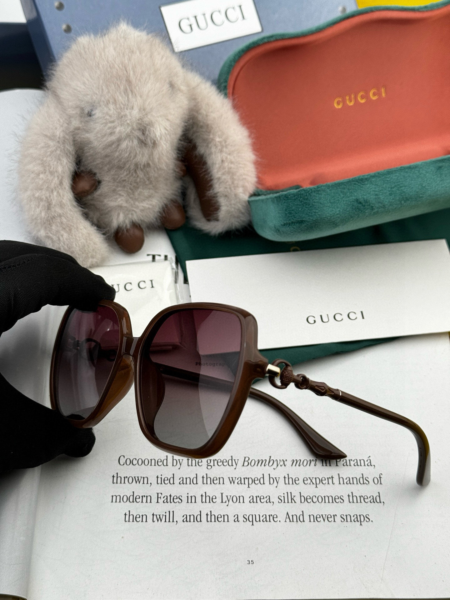 🔺Gucci🔻 古奇2025年新款太阳镜 精致优雅竹节设计 佩戴舒适值得推荐🔝🔝型号：G3612