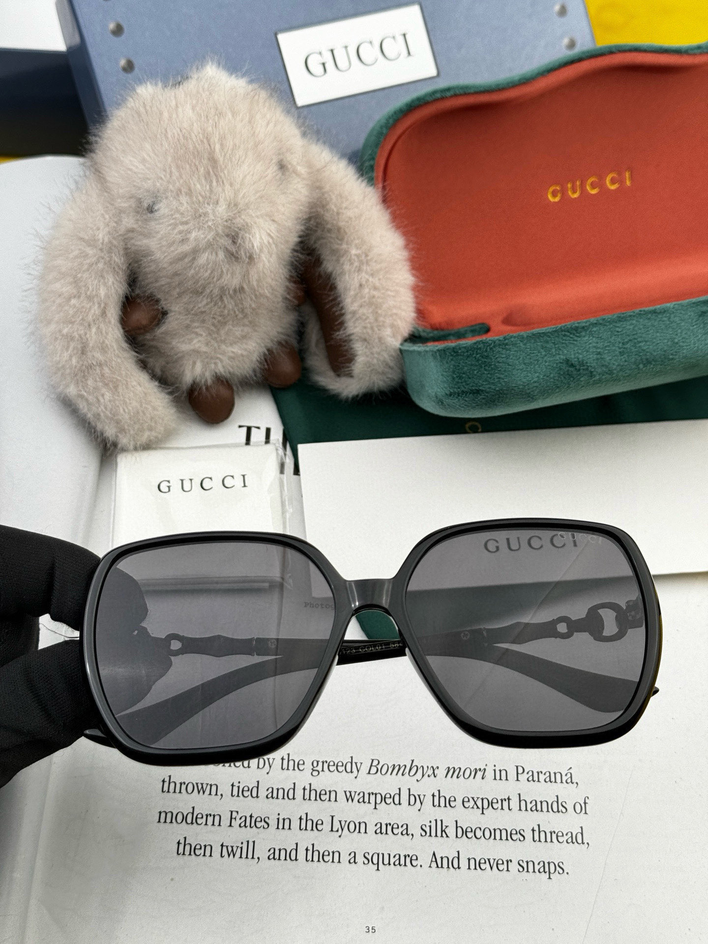 🔺Gucci🔻 古奇2025年新款太阳镜 精致优雅竹节设计 佩戴舒适值得推荐🔝🔝型号：G3612