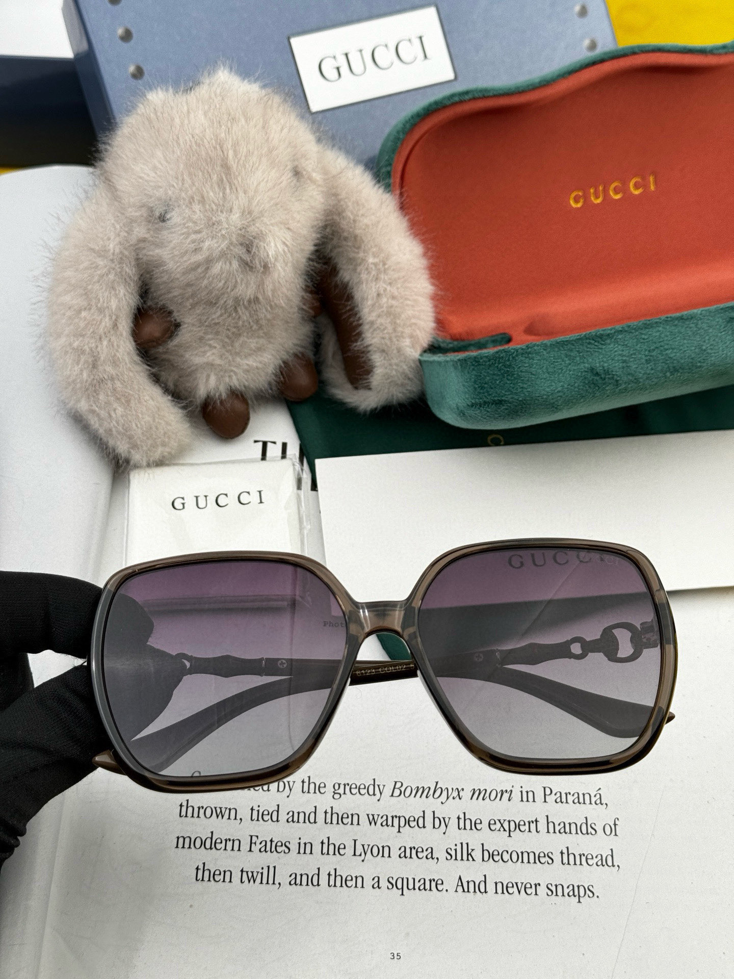 🔺Gucci🔻 古奇2025年新款太阳镜 精致优雅竹节设计 佩戴舒适值得推荐🔝🔝型号：G3612