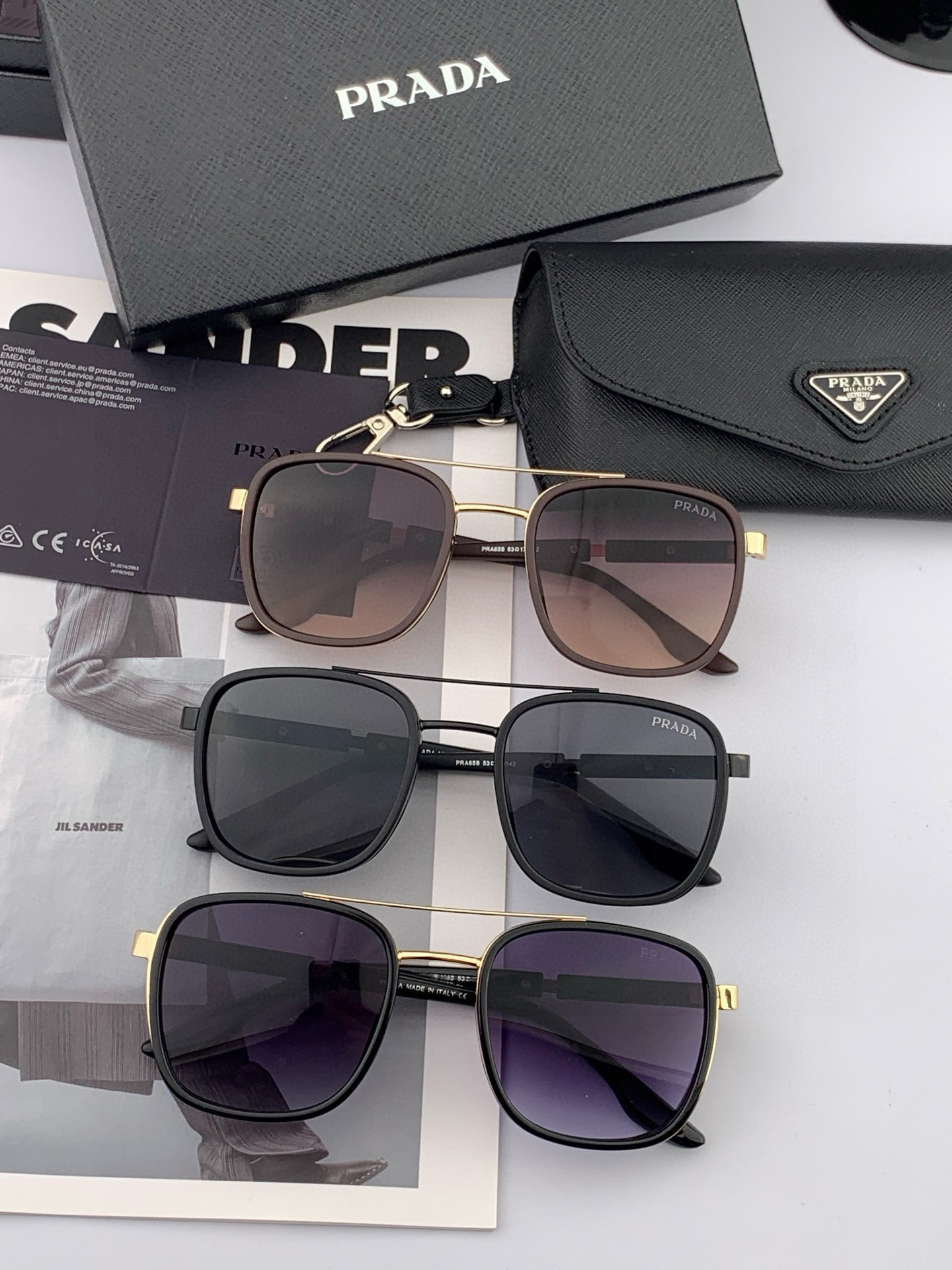 【PRADA】普拉达 2025新款太阳眼镜 界级大师制造..最新 高档 潮流🐚🐚时尚百搭🌪🌪男款百搭瘦脸