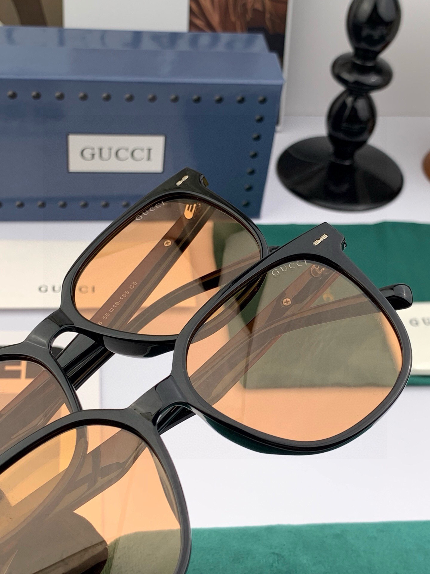 【TR偏光系列】Gucci 经典的圆框设计，情侣款不挑脸型，无论搭配大衣还是连衣裙都非常显气质偏光镜片预