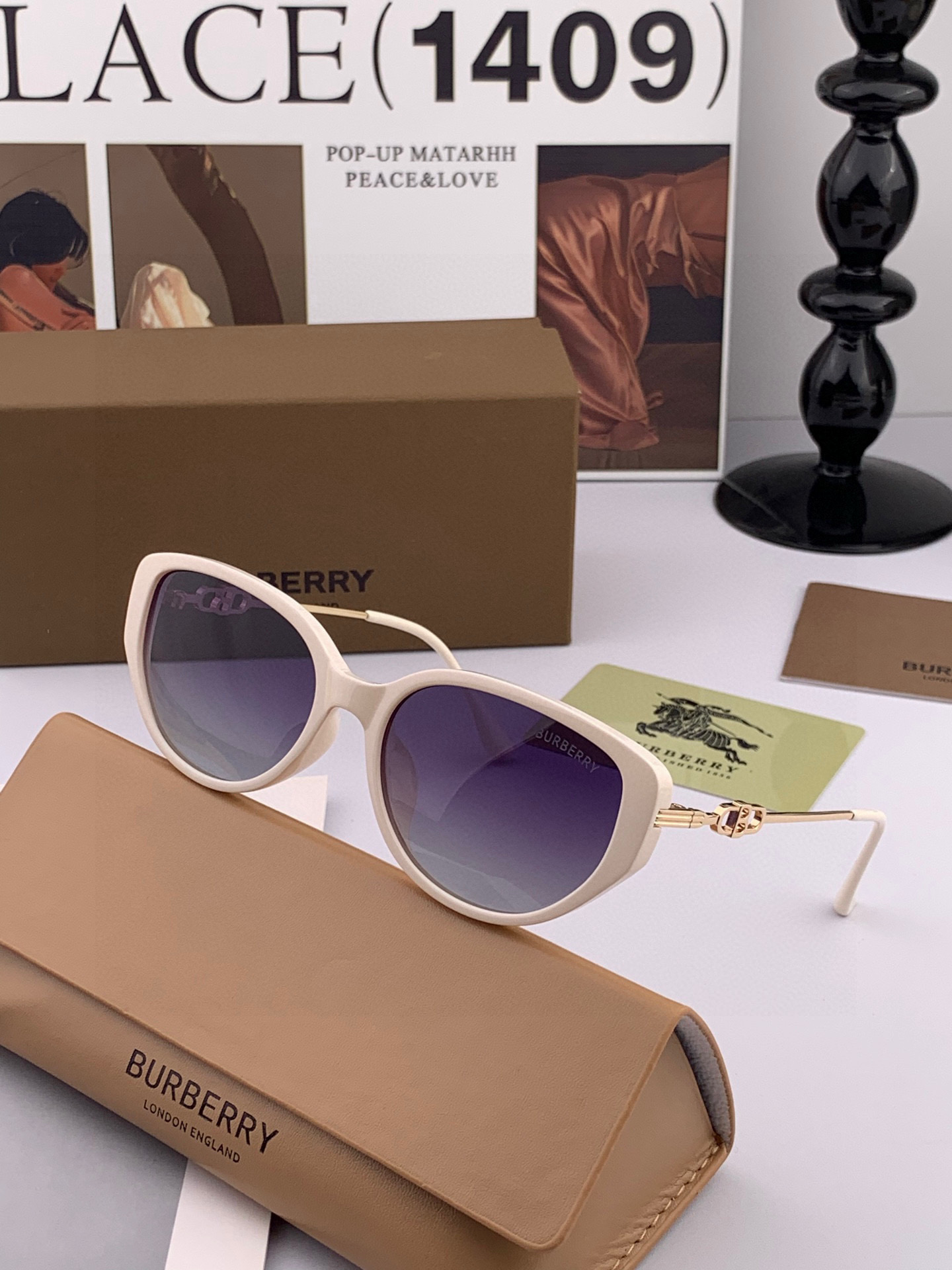 【偏光系列太阳镜】🎈原版出货 巴宝莉网红超爆款💙经典奢华全球风[强][酷][亲亲] 时尚方框太阳镜[得意