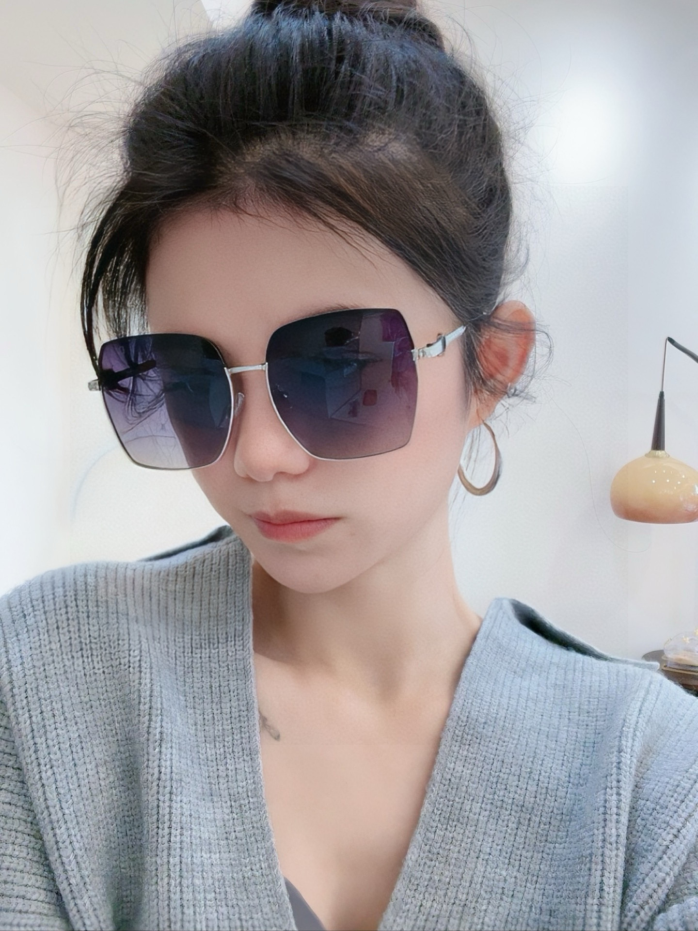 🔺 【DIOR-迪奥】2025开春新款 潮流爆款 时尚方框偏光太阳镜 高品质 佩戴舒适 网红潮款墨镜 型