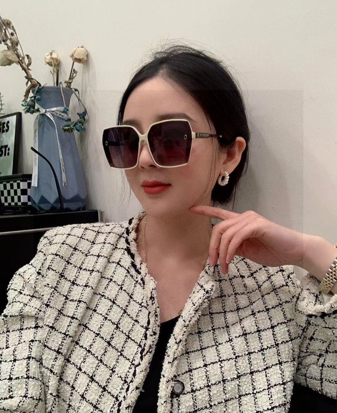 【偏光系列太阳镜】🎈原版出货 巴宝莉网红超爆款💙经典奢华全球风[强][酷][亲亲] 时尚方框太阳镜[得意