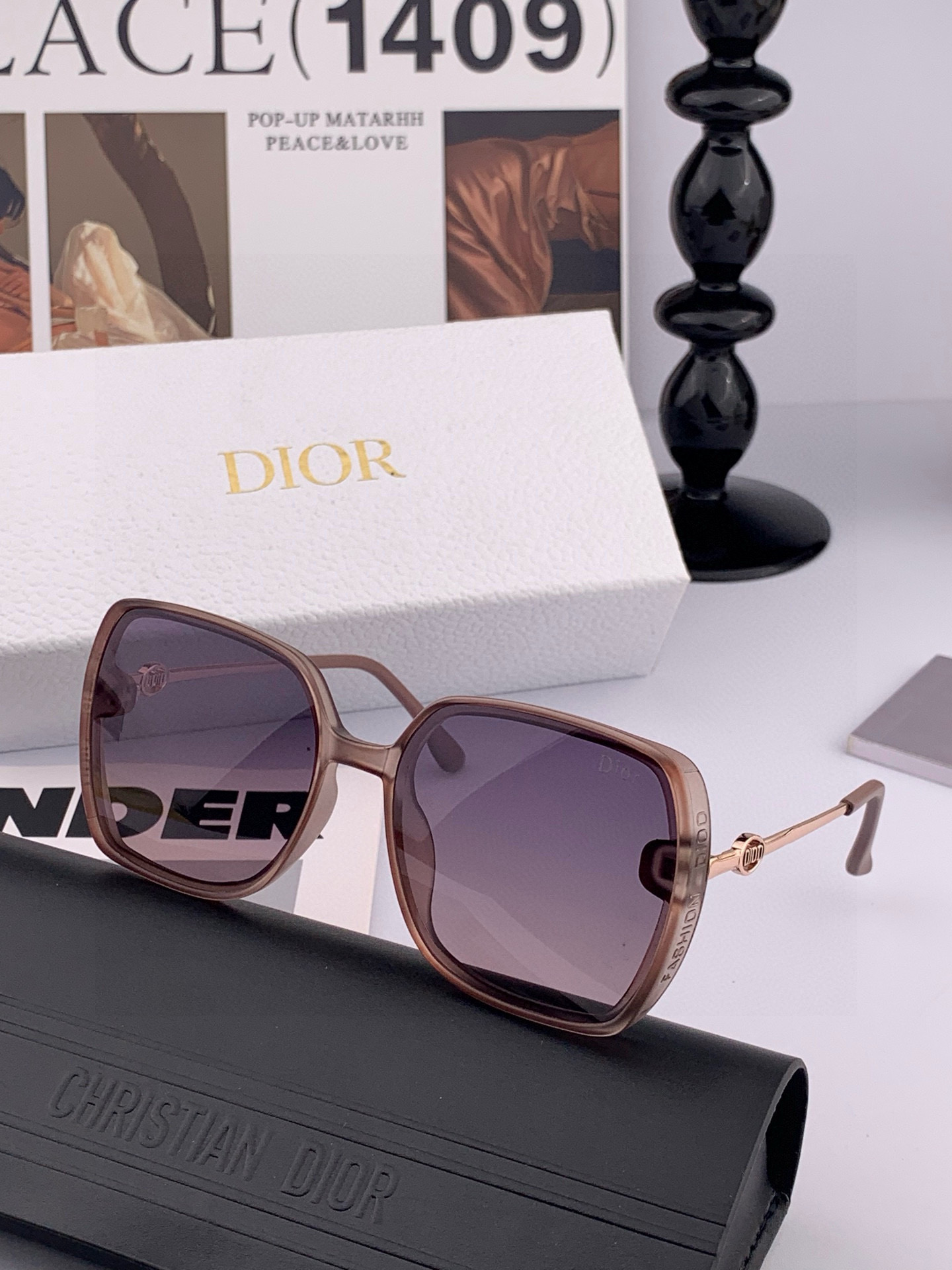 TR版本-偏光【独家大牌太阳镜无滤镜‼实拍上架 Dior官网最新发布新款太阳镜🕶，注意⚠我们是高清镜片，