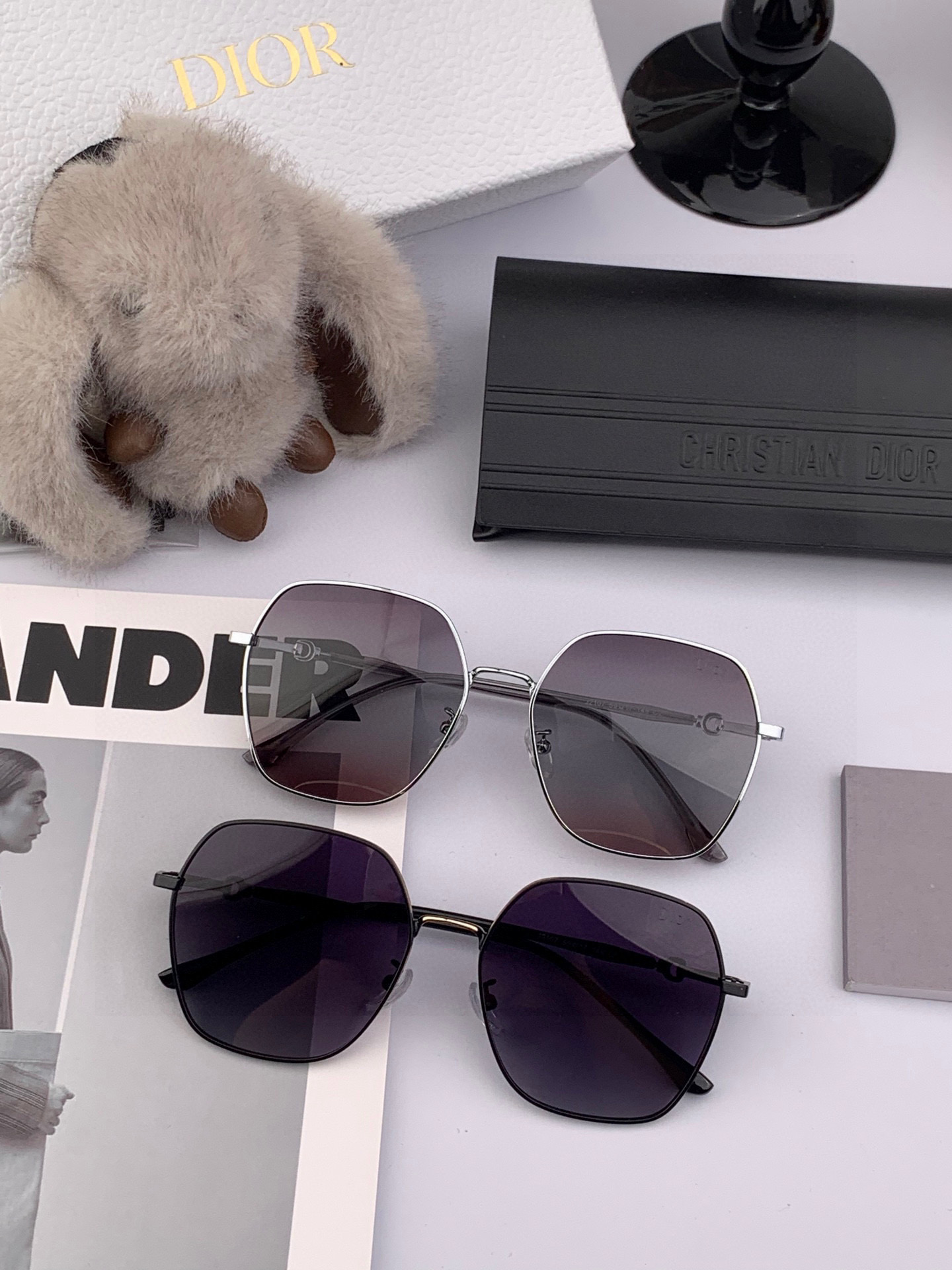 DIOR🌋☔️时尚方框太阳镜顶级奢侈品[强] 高品质[胜利][亲亲]🍦🍨 [得意] 气质非凡😄 🍫🍪女士