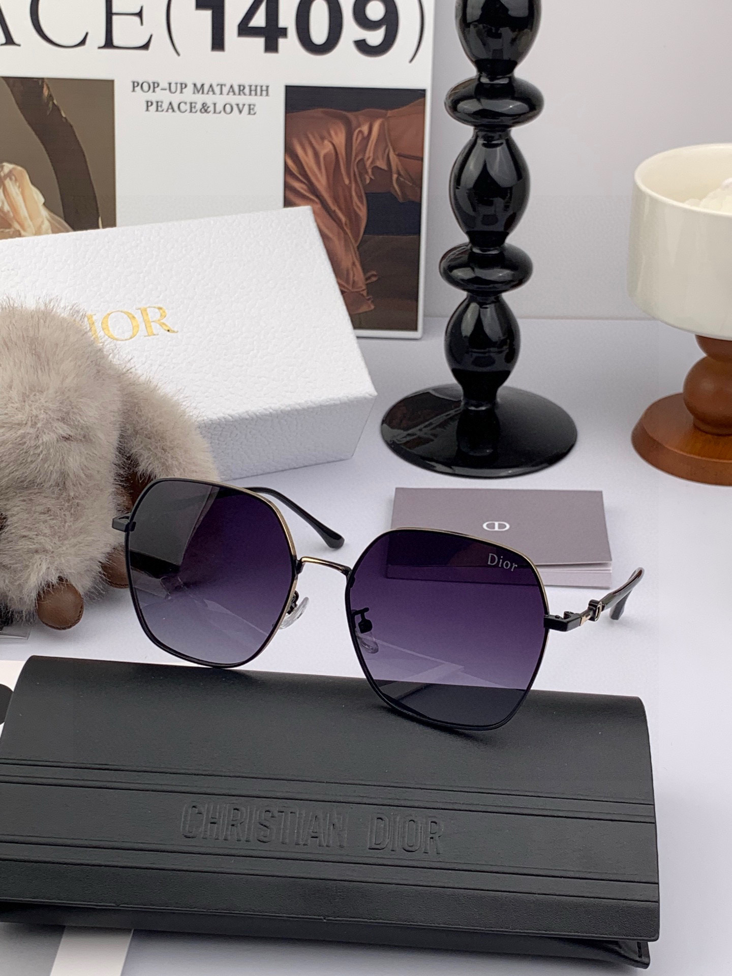 DIOR🌋☔️时尚方框太阳镜顶级奢侈品[强] 高品质[胜利][亲亲]🍦🍨 [得意] 气质非凡😄 🍫🍪女士