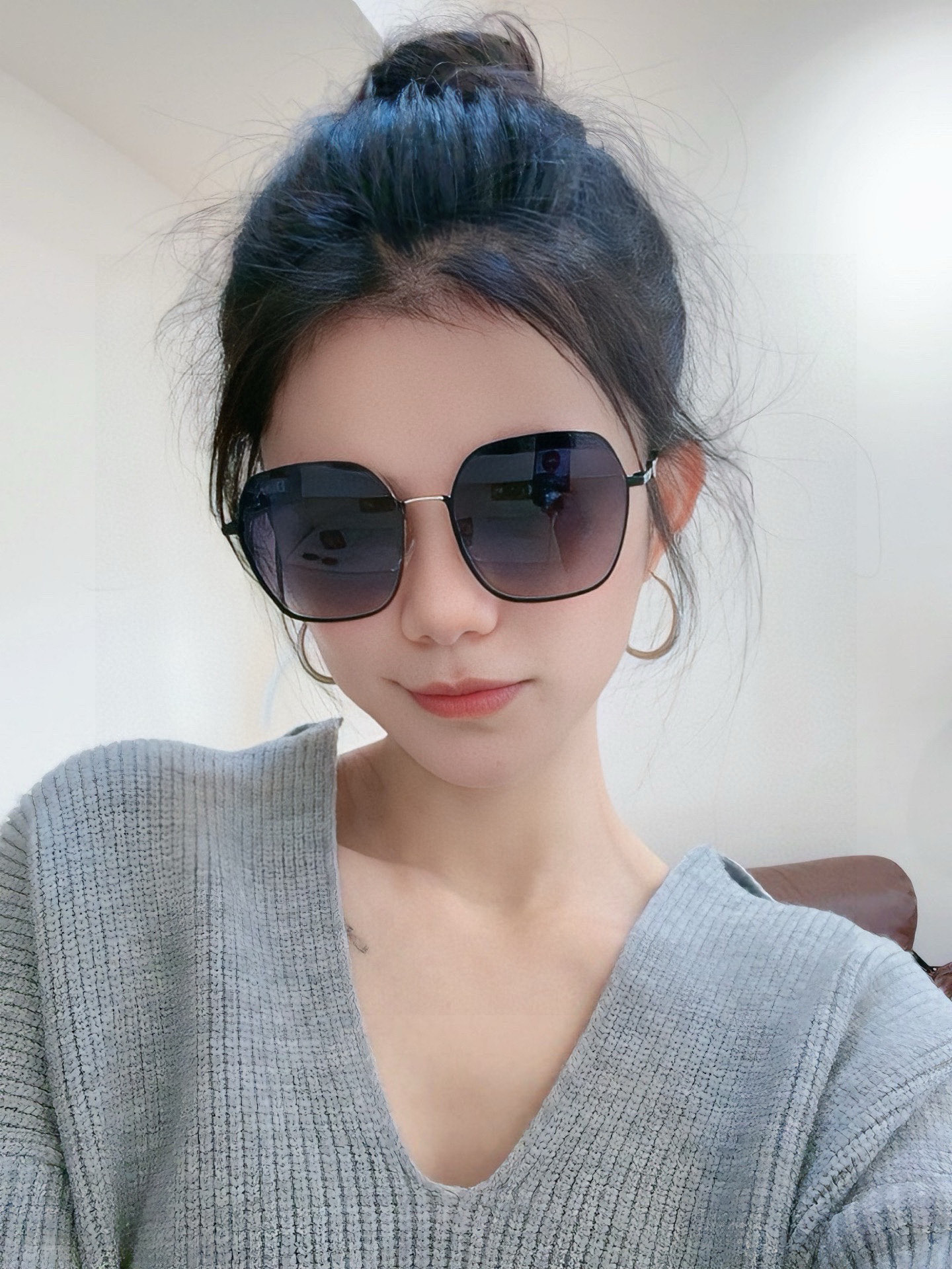 DIOR🌋☔️时尚方框太阳镜顶级奢侈品[强] 高品质[胜利][亲亲]🍦🍨 [得意] 气质非凡😄 🍫🍪女士