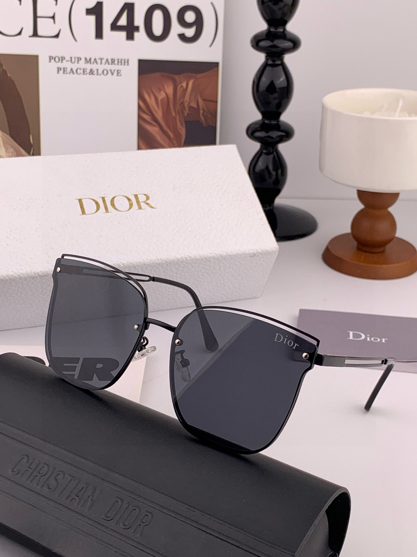 【TR偏光系列】DIOR 经典的方框设计，不挑脸型，无论搭配大衣还是连衣裙都非常显气质尼龙偏光镜片预防紫