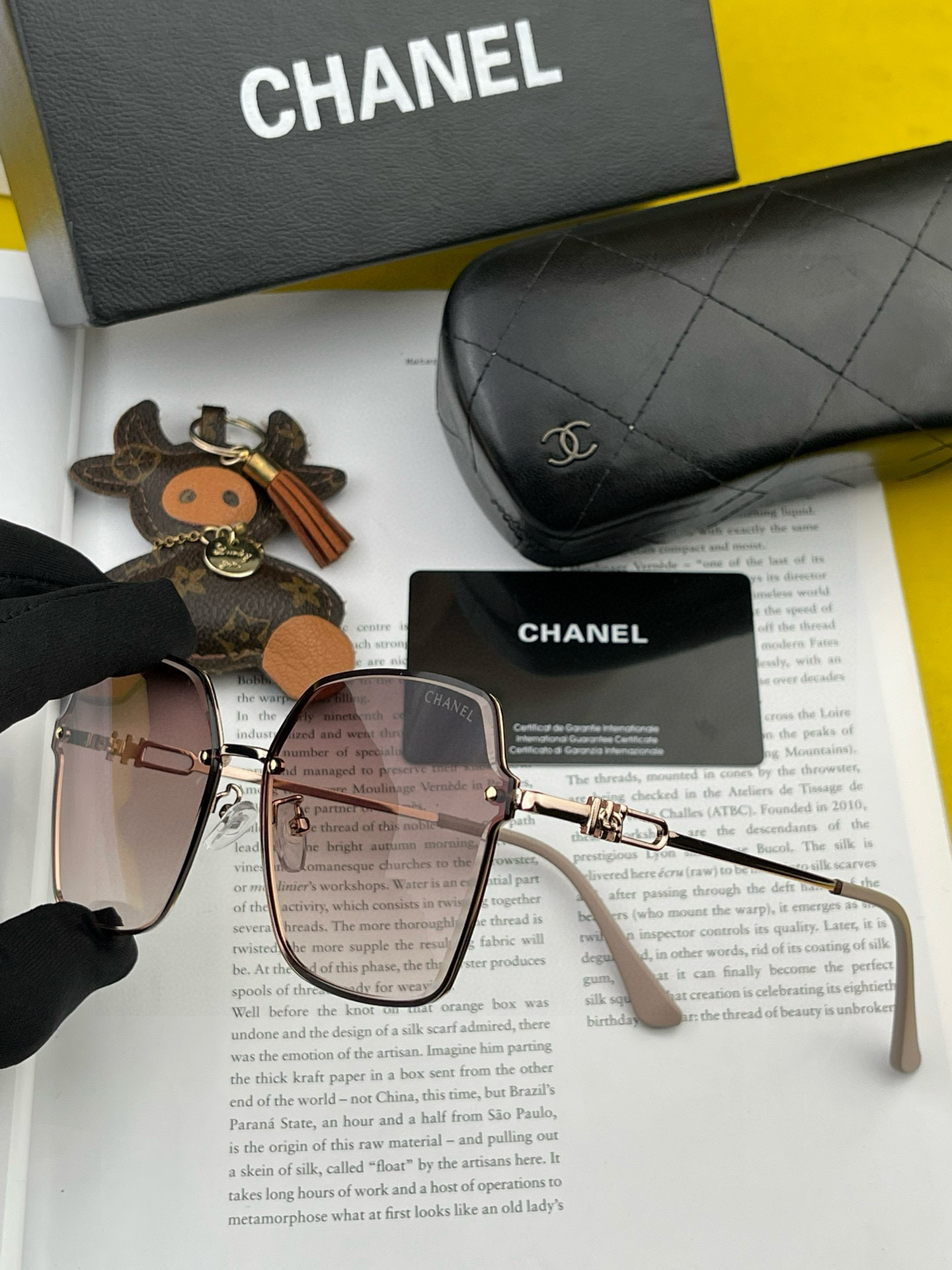 CHANE 香奈儿🌋☔️时尚无框太阳镜镜片 顶级奢侈品[强] 高品质[胜利][亲亲]🍦🍨 [得意] 气质