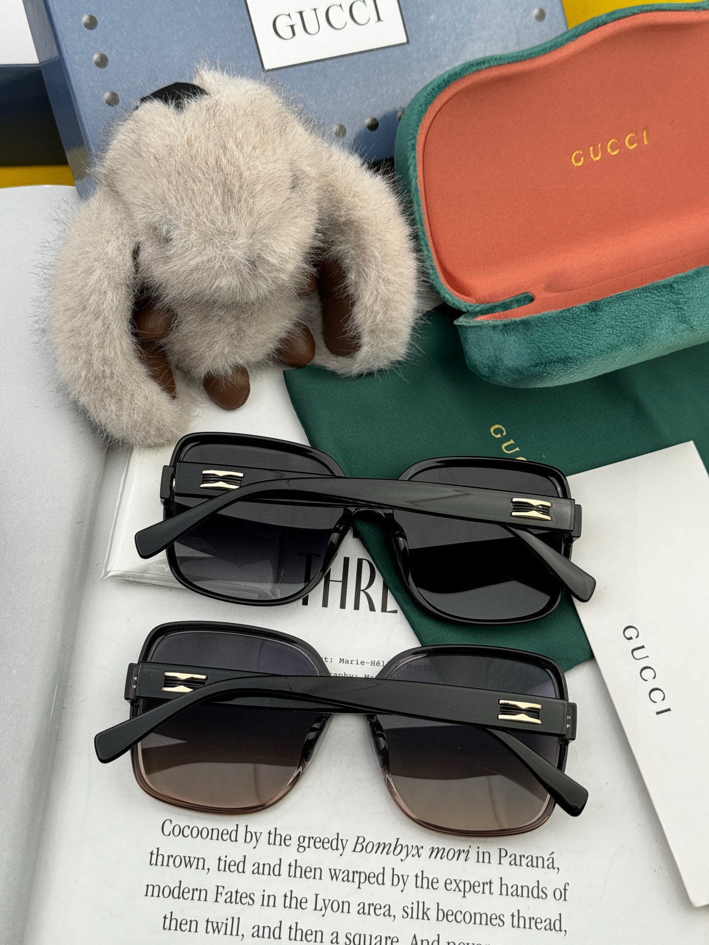 【GUCCI】2025新款潮流爆款 时尚方框太阳镜 佩戴舒适 网红潮款墨镜 女士高清加厚偏光太阳镜🕶️ 