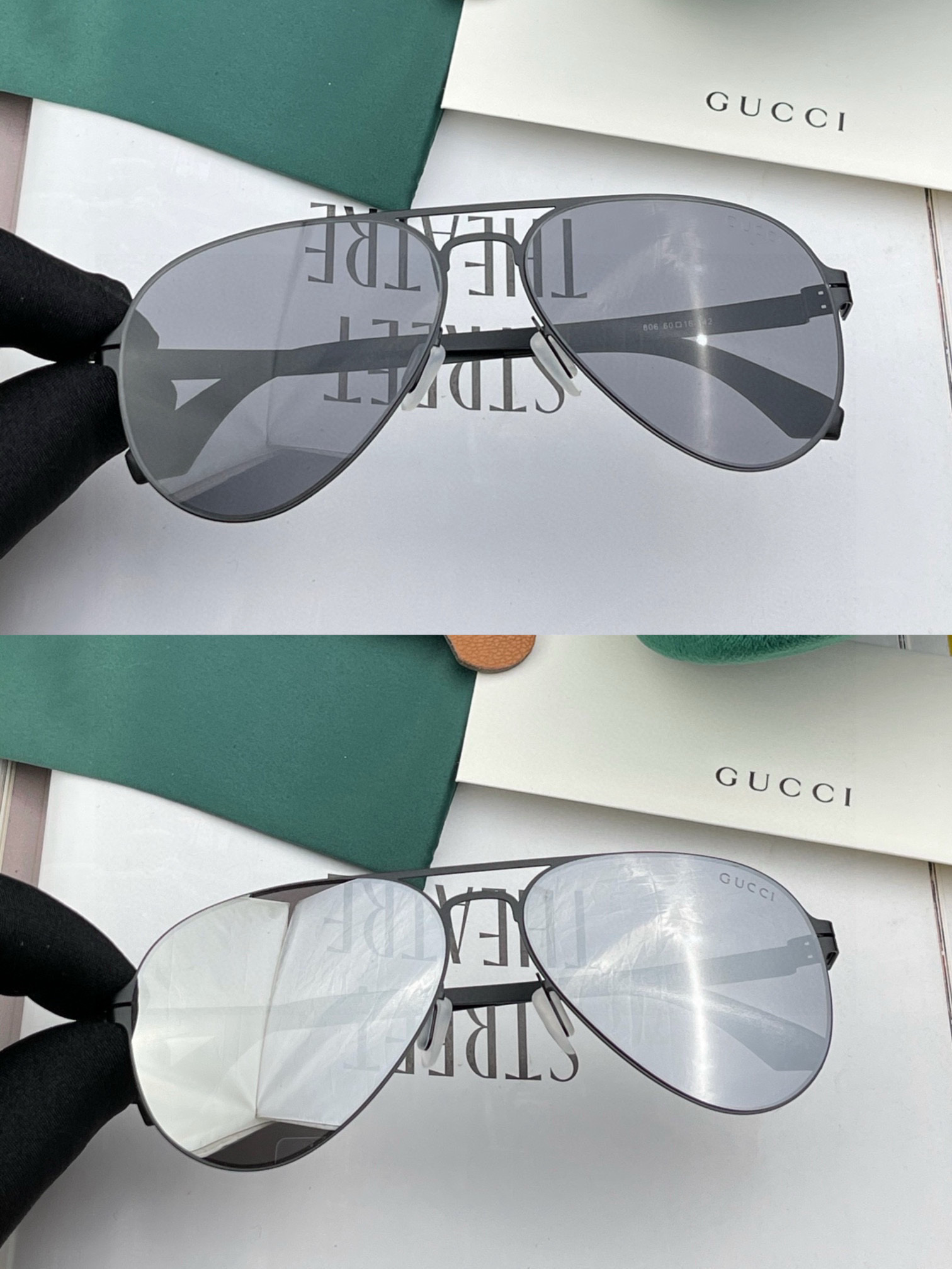 （Gucci） 2025开春夏新款超轻无螺丝压不坏系列情侣款太阳镜高清尼龙镜片🦅完美品质，适合各种脸型，