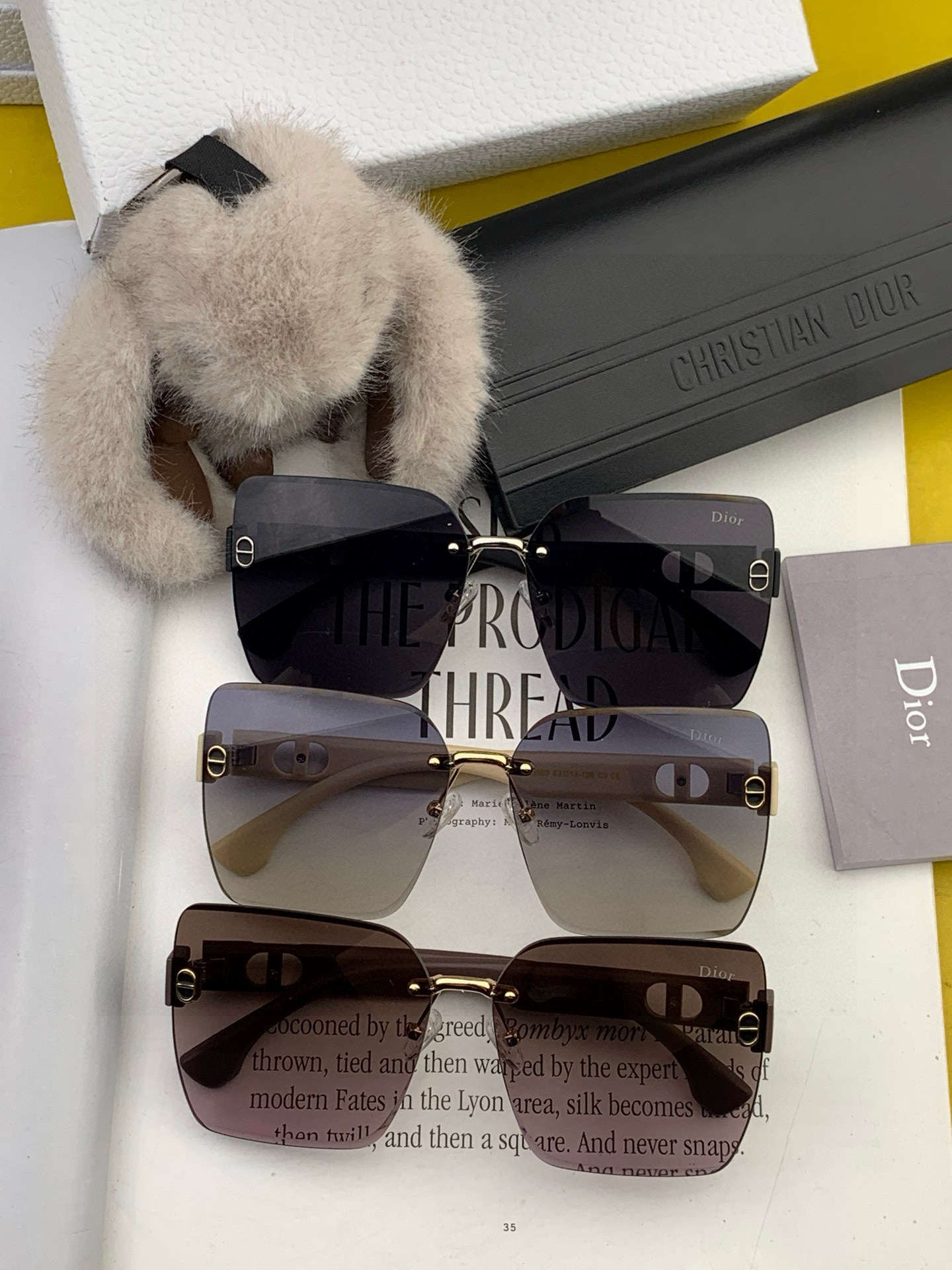 🔺 【DIOR-迪奥】2025开春新款 潮流爆款 时尚方框太阳镜 高品质 佩戴舒适 网红潮款墨镜 型号：