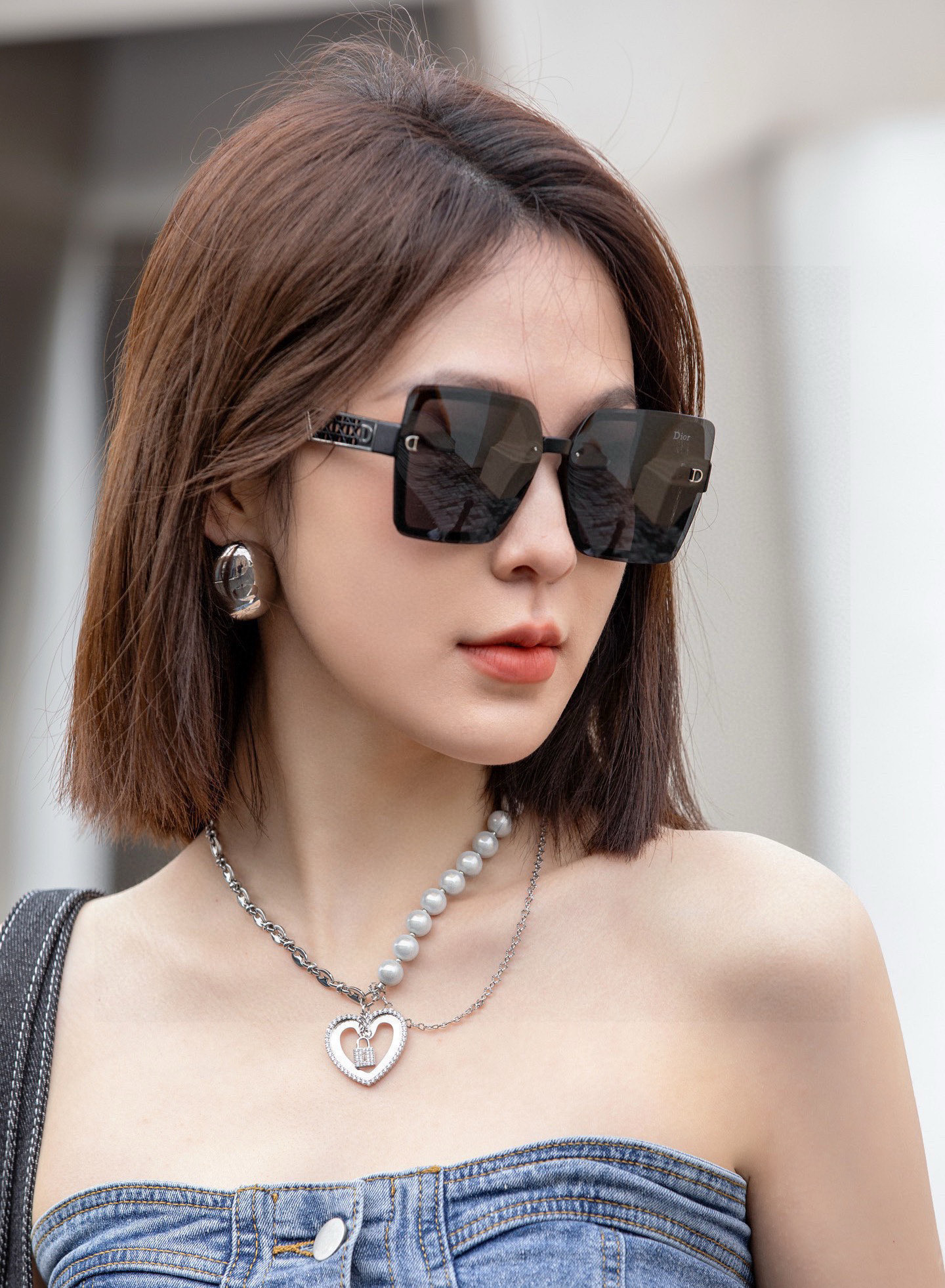 🔺 【DIOR-迪奥】2025开春新款 潮流爆款 时尚方框偏光太阳镜 高品质 佩戴舒适 网红潮款墨镜 女