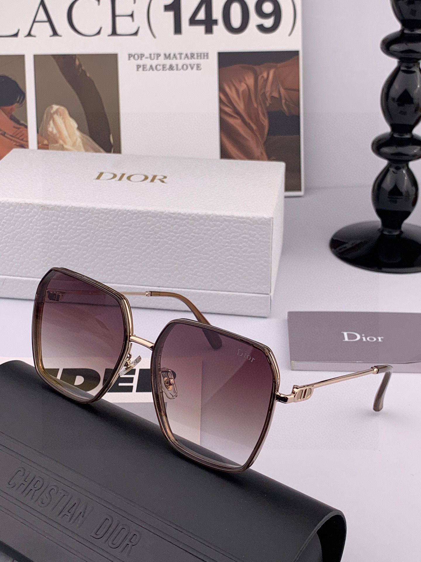 🔺 【DIOR-迪奥】2025开春新款 潮流爆款 时尚尼龙偏光太阳镜 高品质 佩戴舒适 网红潮款墨镜 型