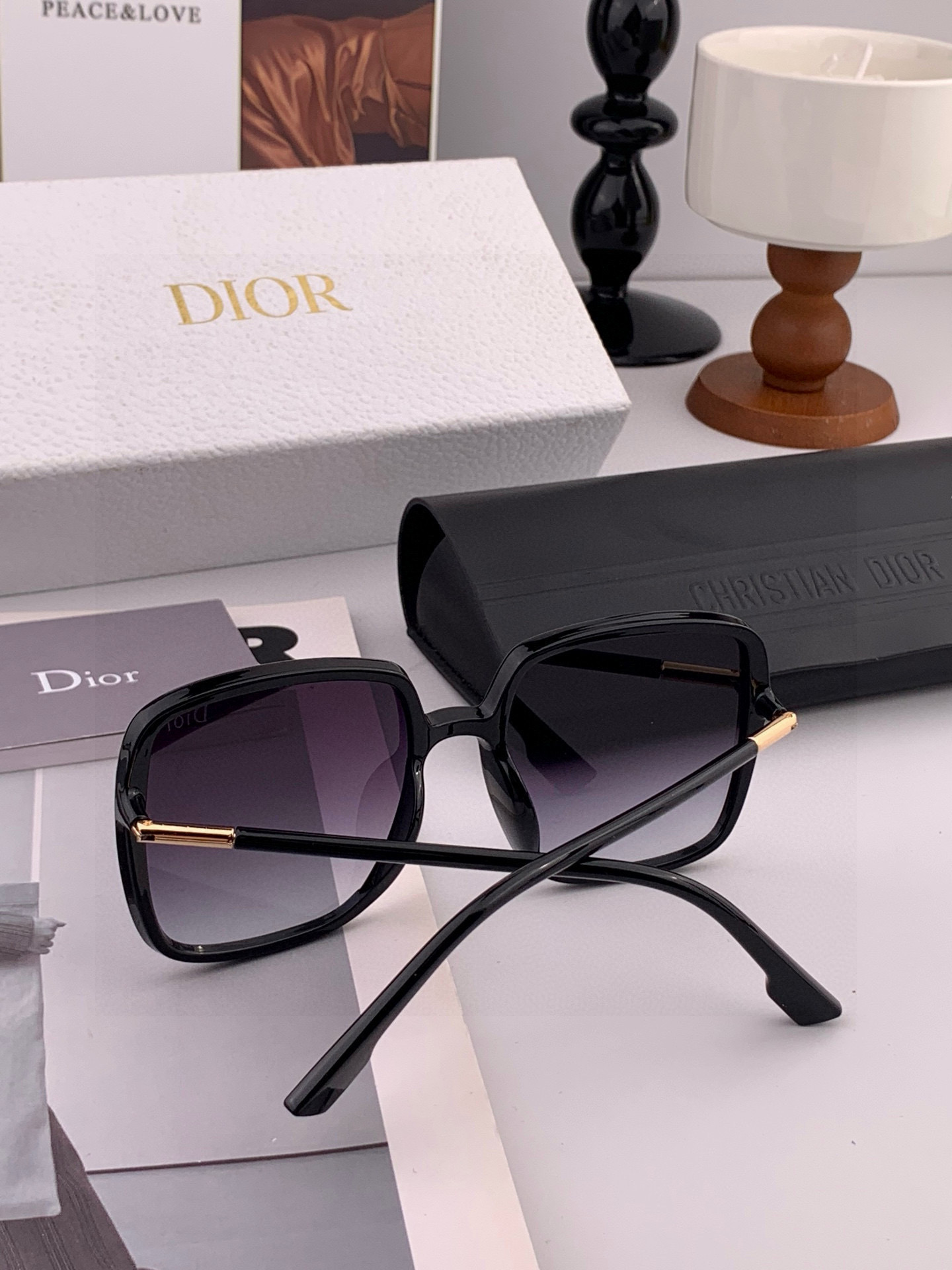 🔺 【DIOR-迪奥】2025开春新款 潮流爆款 时尚方框尼龙太阳镜 高品质 佩戴舒适 网红潮款墨镜 女