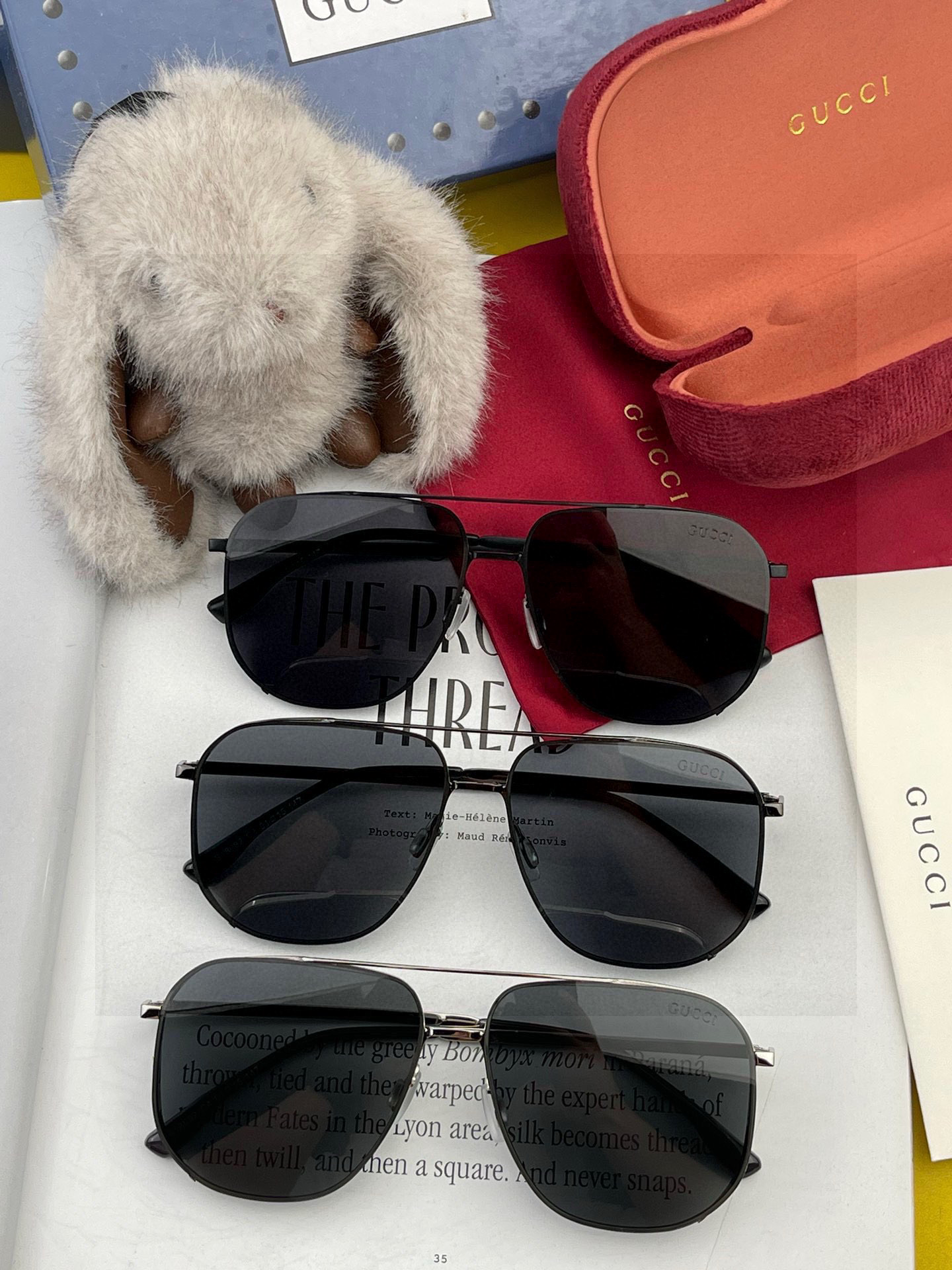 GUCCI 男款炫彩飞行员偏光太阳镜 ❤️材质：高清尼龙加厚卡槽高清偏光镜片 🌹无边框镜架💕颜👍型号：G