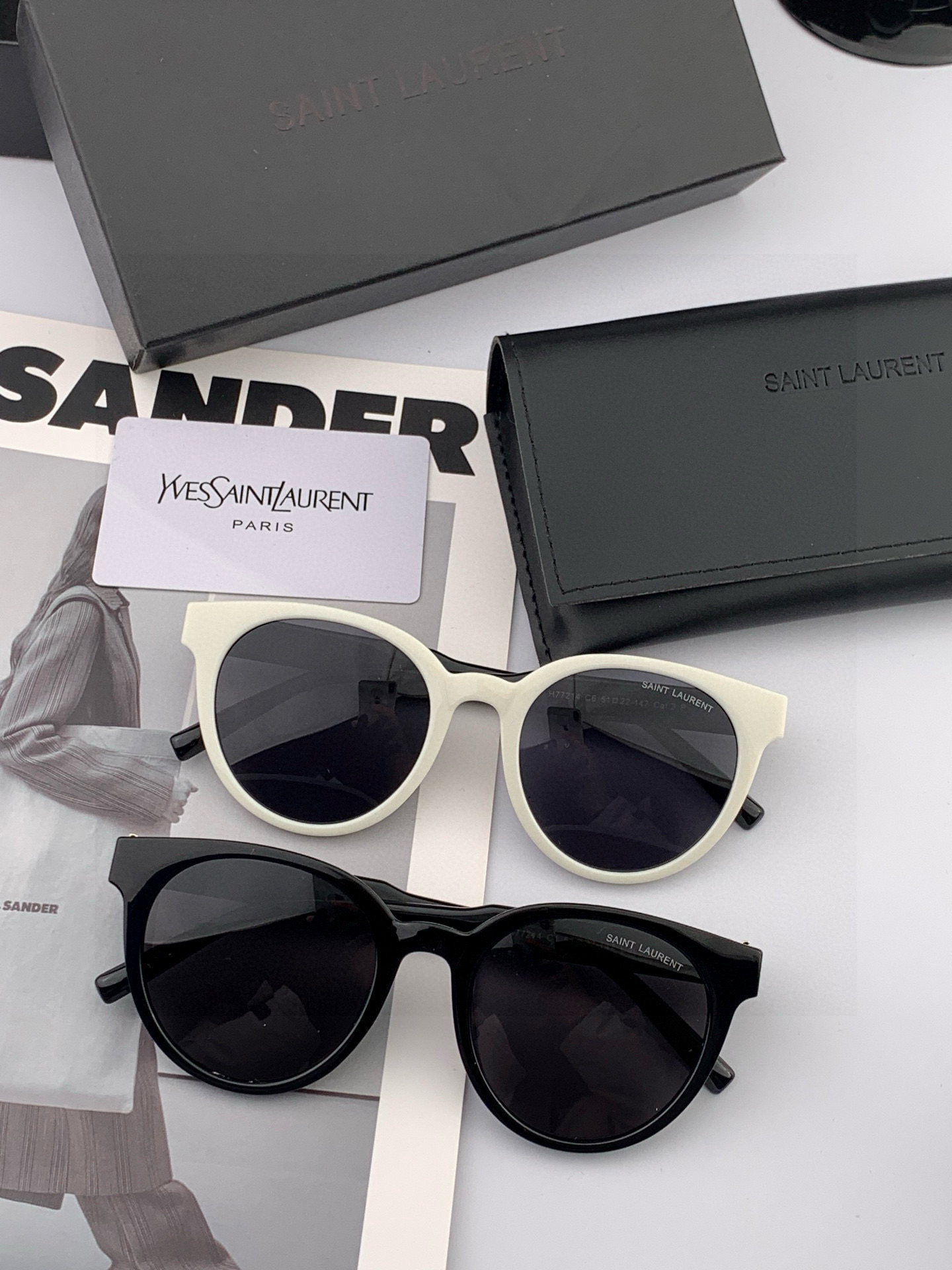 👑 【新款】🕶🔝🔝🔝🎁🎁🎁时尚百搭 超显脸小 佩戴舒适品牌:Ysl 圣罗兰 💎 材质: 加厚偏光镜片型号