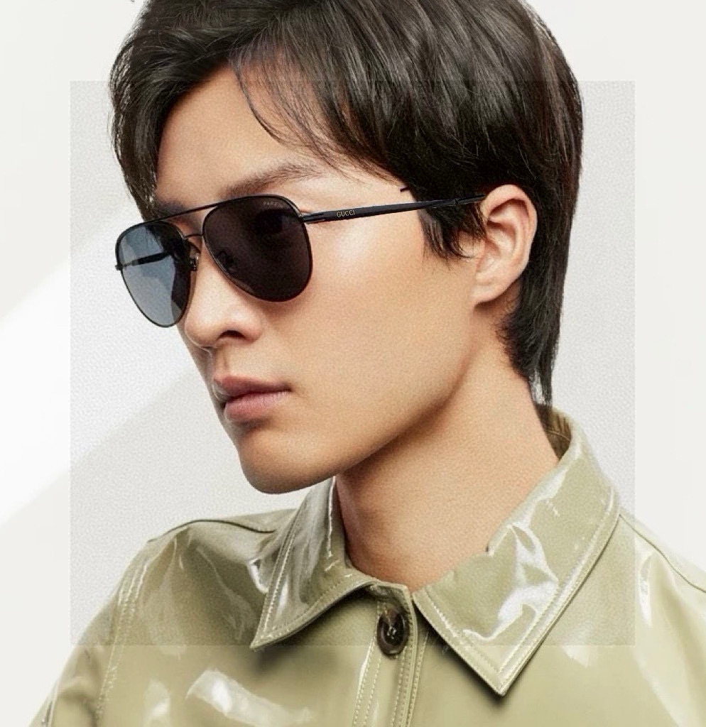 Gucci 。 高品质男女款墨镜 👍 进口宝丽来偏光镜片 。蛤蟆镜 开车钓鱼都可 。百搭显瘦墨镜韩版男士