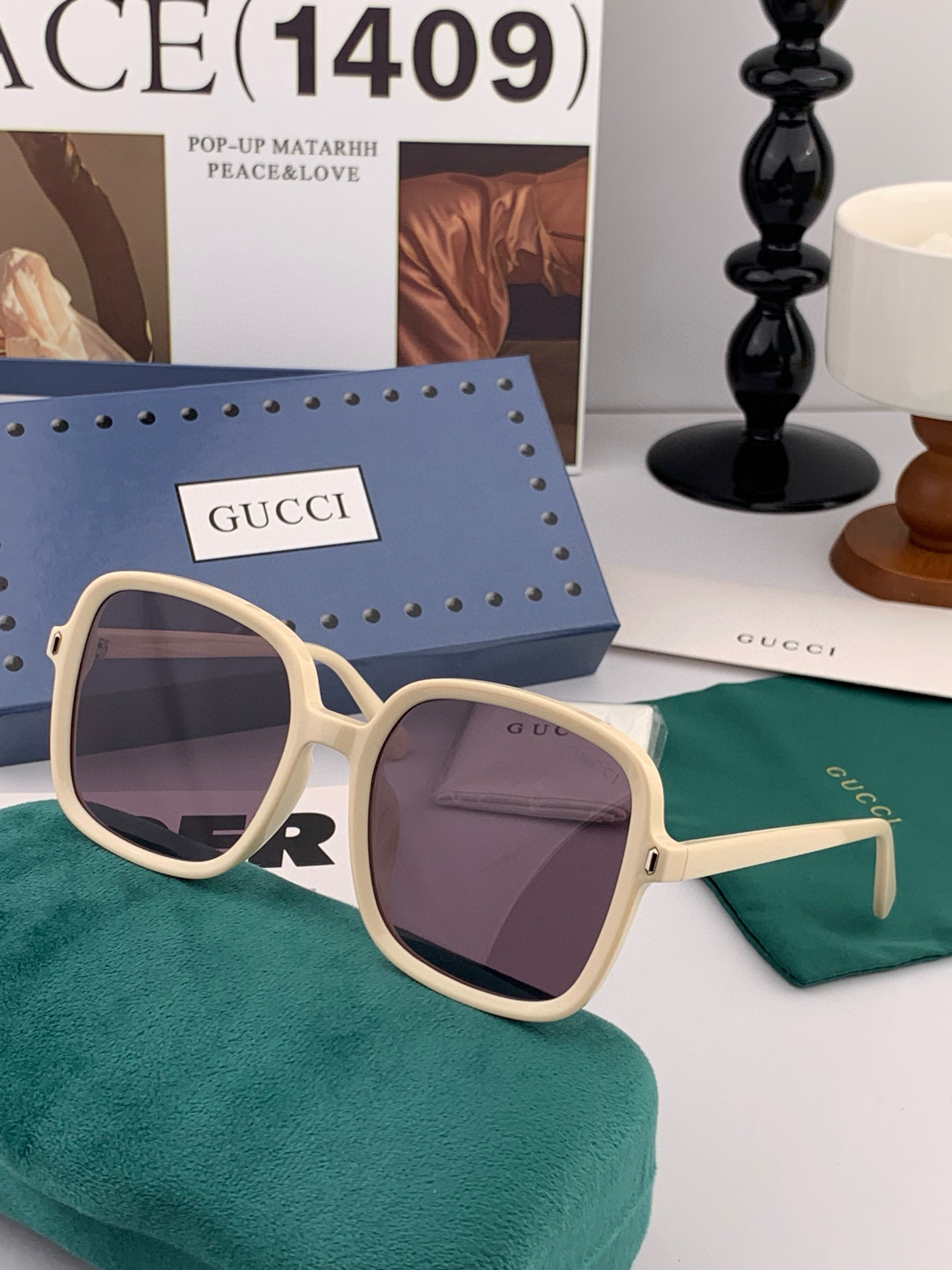 🔺GUCCI🔻古驰 GG方框太阳镜 完美品质 🎓独特设计 适合各种脸型 亮相时装周 超时尚百搭 实物精致