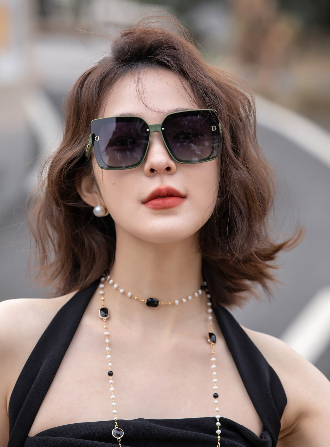 🔺 【DIOR-迪奥】2025开春新款 潮流爆款 时尚方框偏光太阳镜 高品质 佩戴舒适 网红潮款墨镜 女