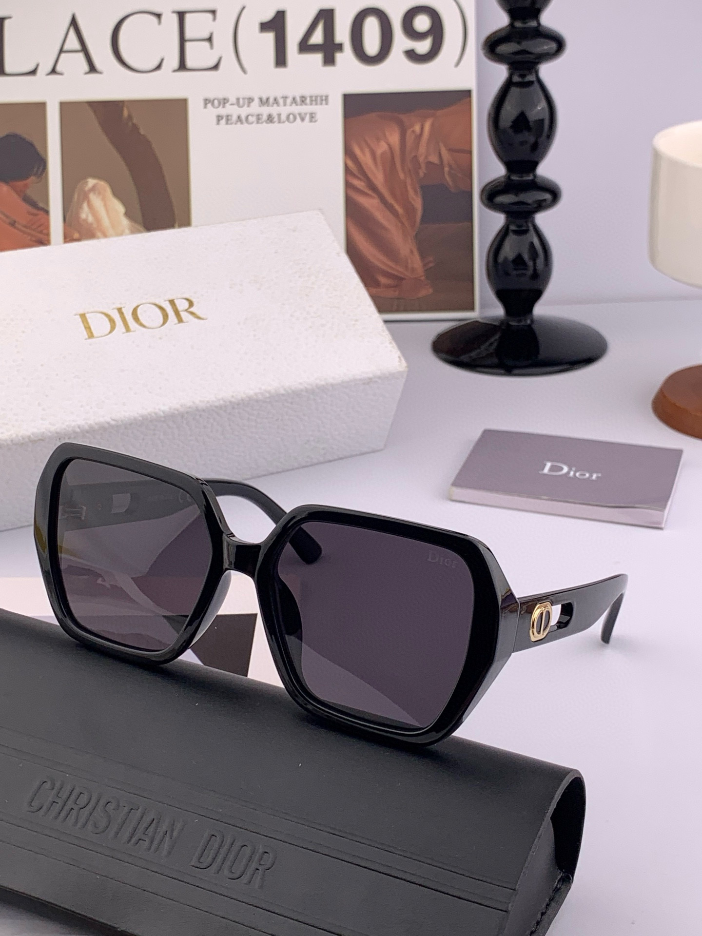 🔺 【DIOR-迪奥】2025开春新款 潮流爆款 时尚方框偏光太阳镜 高品质 佩戴舒适 网红潮款墨镜 女