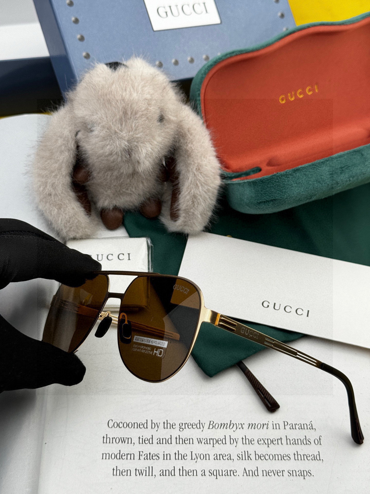 GUCC* 2025 新款男女情侣款太阳iP电镀永不褪色 卖点：超轻超有弹性整幅眼镜无螺丝重要的是压不坏