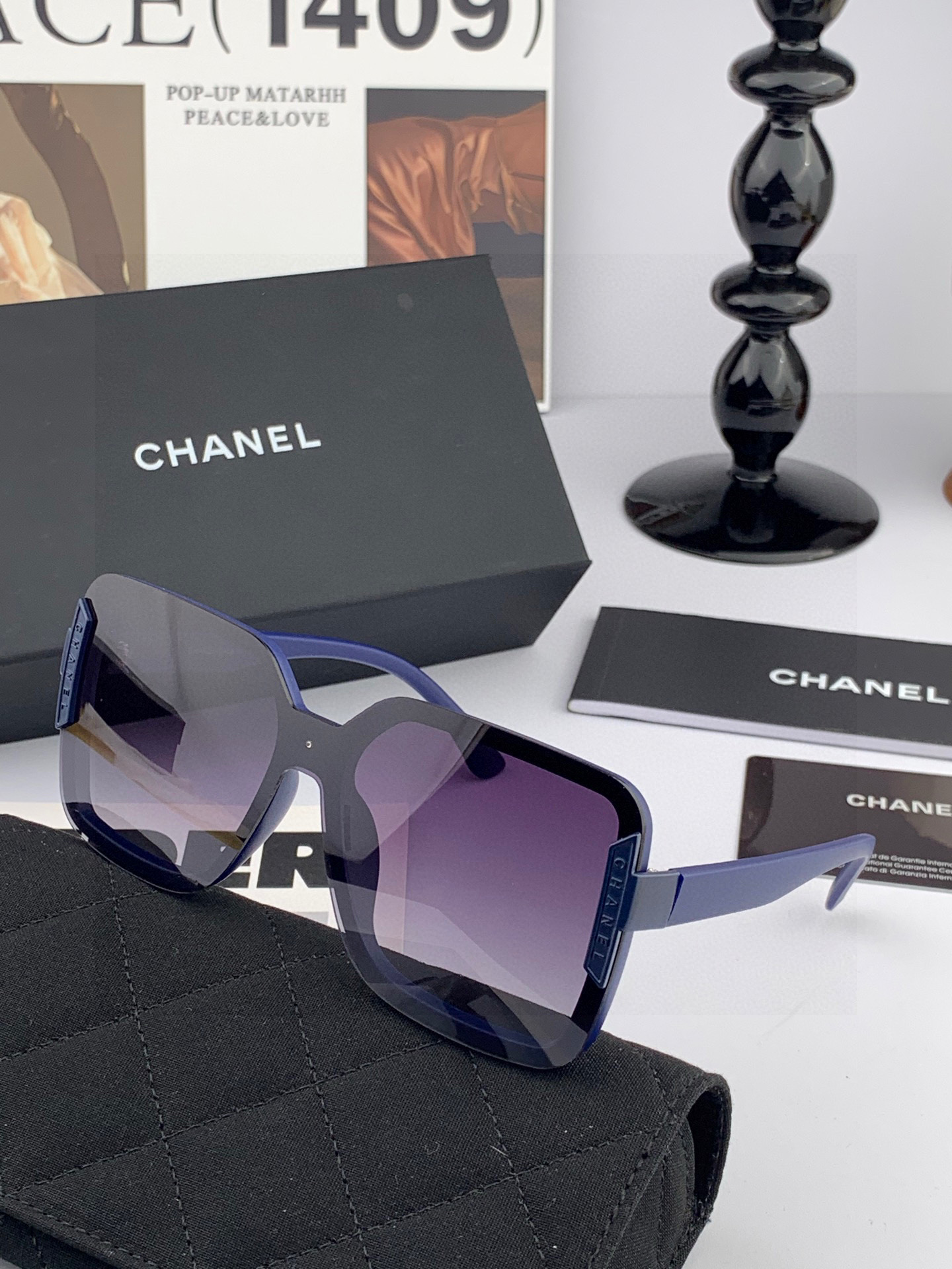 【TR偏光系列】Chanel大框太阳镜墨镜 经典的方框设计，不挑脸型，无论搭配大衣还是连衣裙都非常显气质