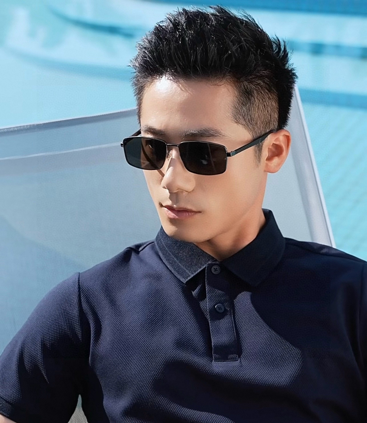 GUCCI 男款炫彩飞行员偏光太阳镜 ❤️材质：高清尼龙加厚卡槽高清偏光镜片 🌹无边框镜架💕颜👍型号：G