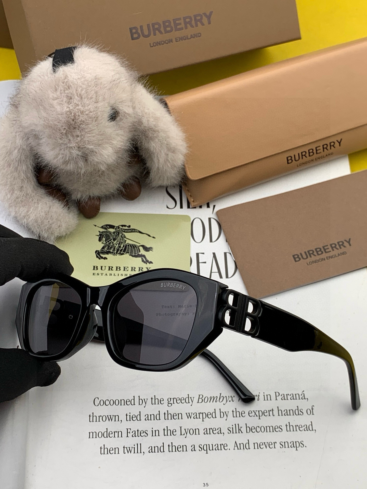 【偏光系列太阳镜】🎈原版出货 巴宝莉网红超爆款💙经典奢华全球风[强][酷][亲亲] 时尚方框太阳镜[得意