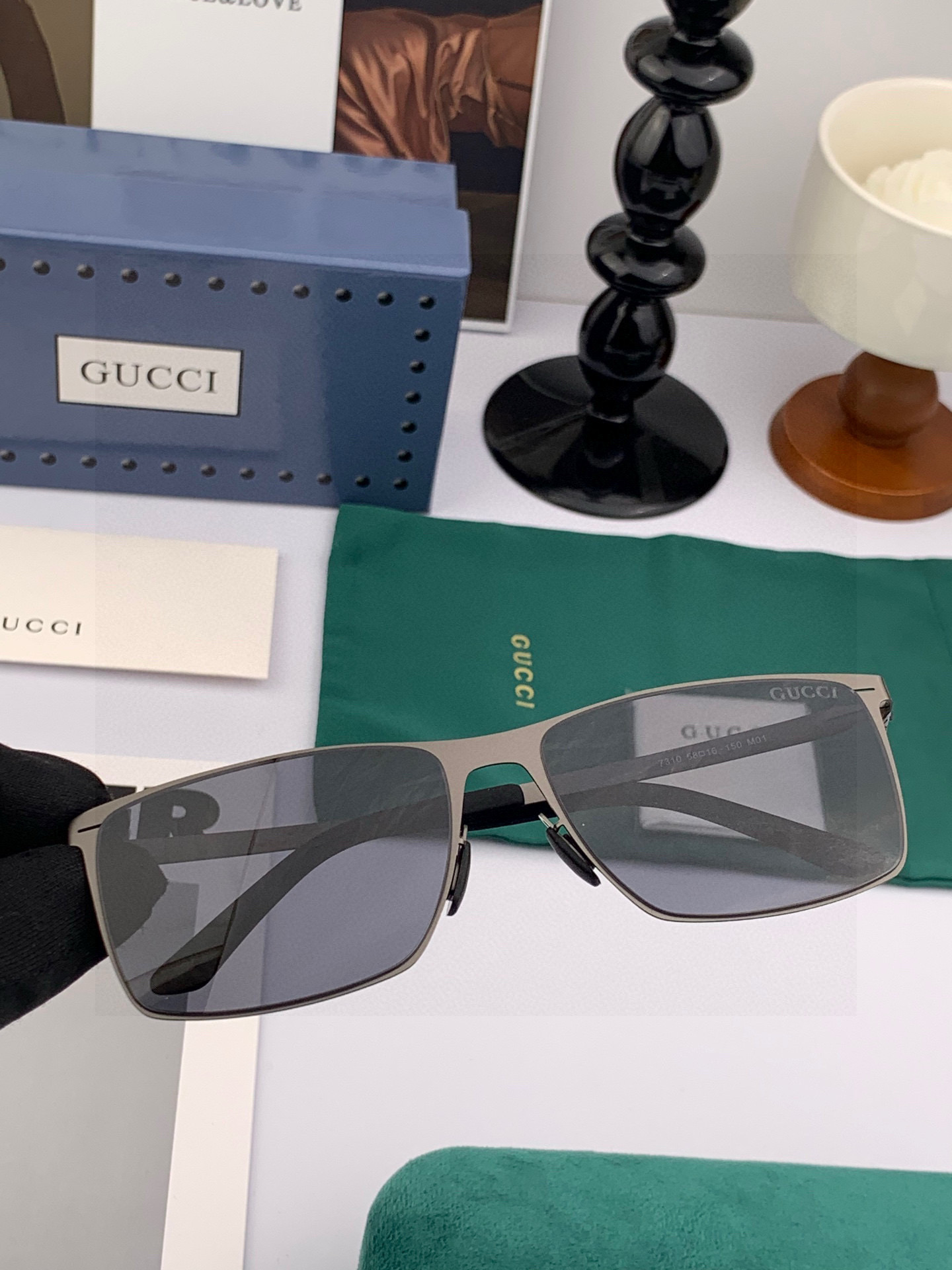 ♦️ GUCCI 2025新款男女情侣款太阳镜多边形墨镜iP电镀永不褪色 超轻超有弹性整幅眼镜无螺丝重要