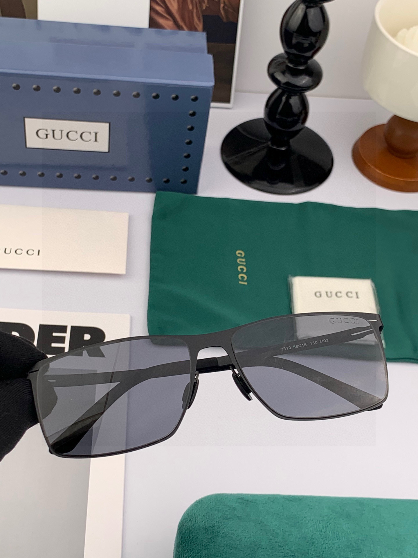 ♦️ GUCCI 2025新款男女情侣款太阳镜多边形墨镜iP电镀永不褪色 超轻超有弹性整幅眼镜无螺丝重要