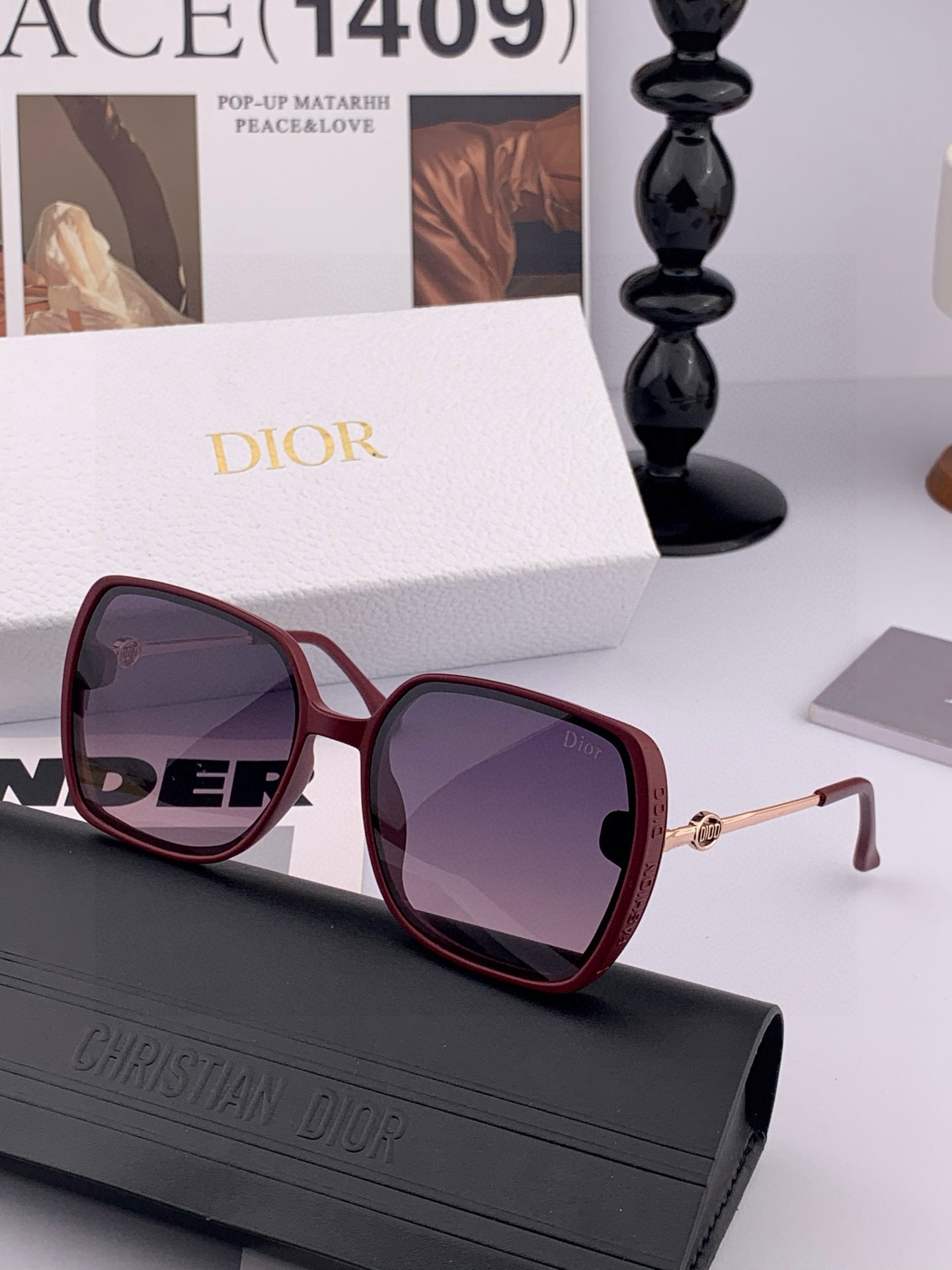 TR版本-偏光【独家大牌太阳镜无滤镜‼实拍上架 Dior官网最新发布新款太阳镜🕶，注意⚠我们是高清镜片，