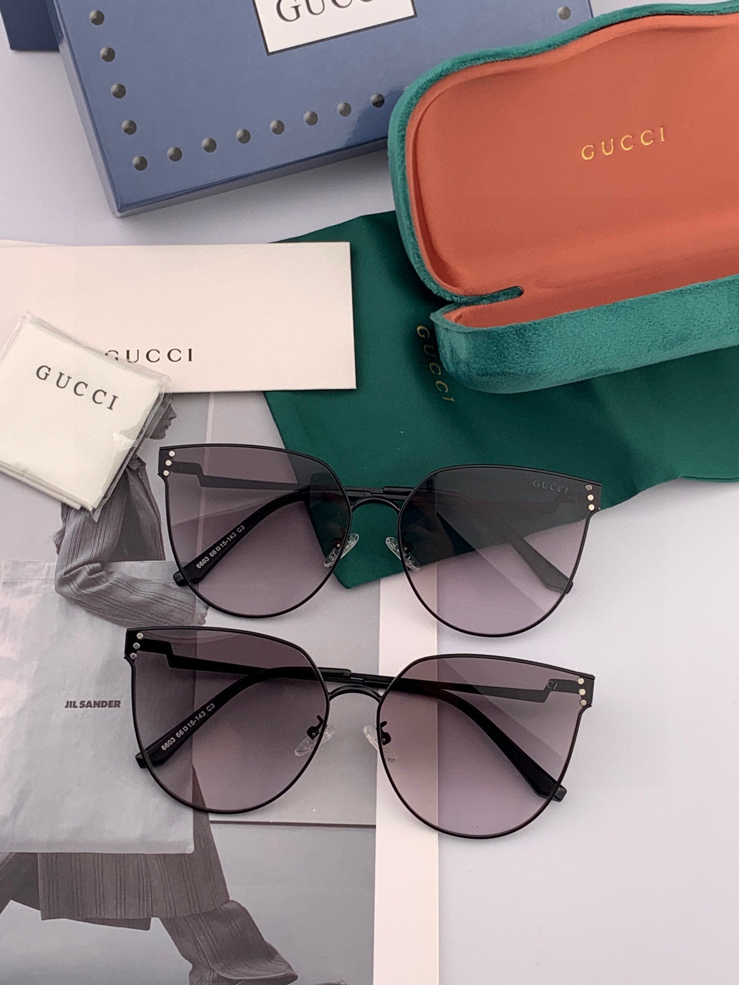 🔺 【GUCCI】2025开春新款 潮流爆款 时尚太阳镜 高品质 佩戴舒适 网红潮款墨镜 型号：G366