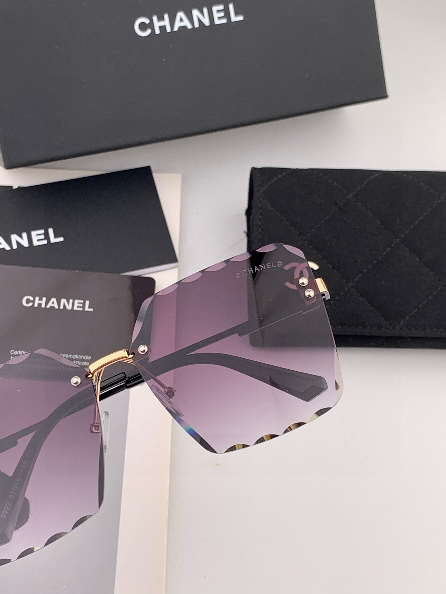 CHANE 香奈儿🌋☔️时尚无框搭配偏光镜片 顶级奢侈品[强] 高品质[胜利][亲亲]🍦🍨 [得意] 气