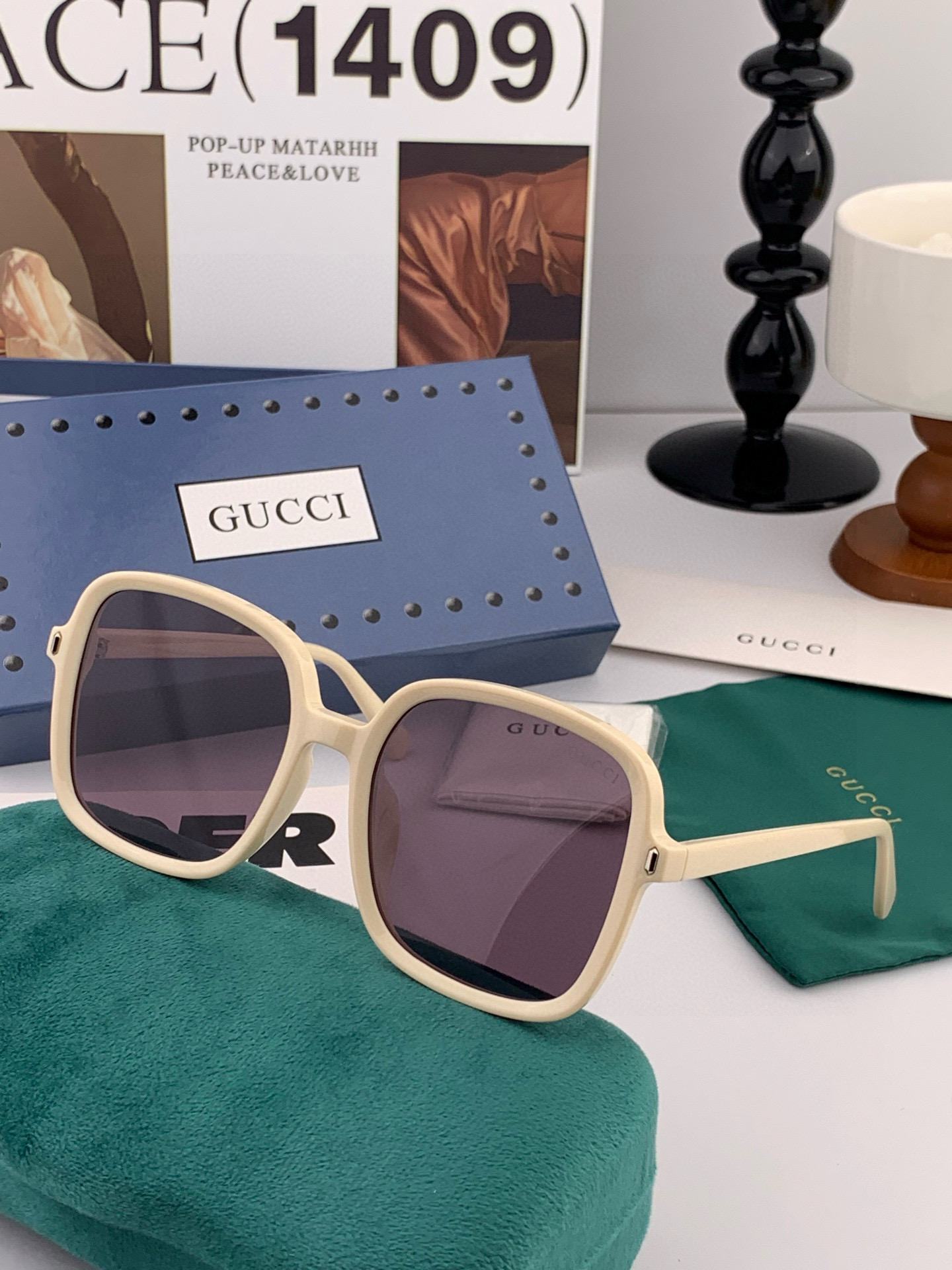 🔺GUCCI🔻古驰 GG方框太阳镜 完美品质 🎓独特设计 适合各种脸型 亮相时装周 超时尚百搭 实物精致