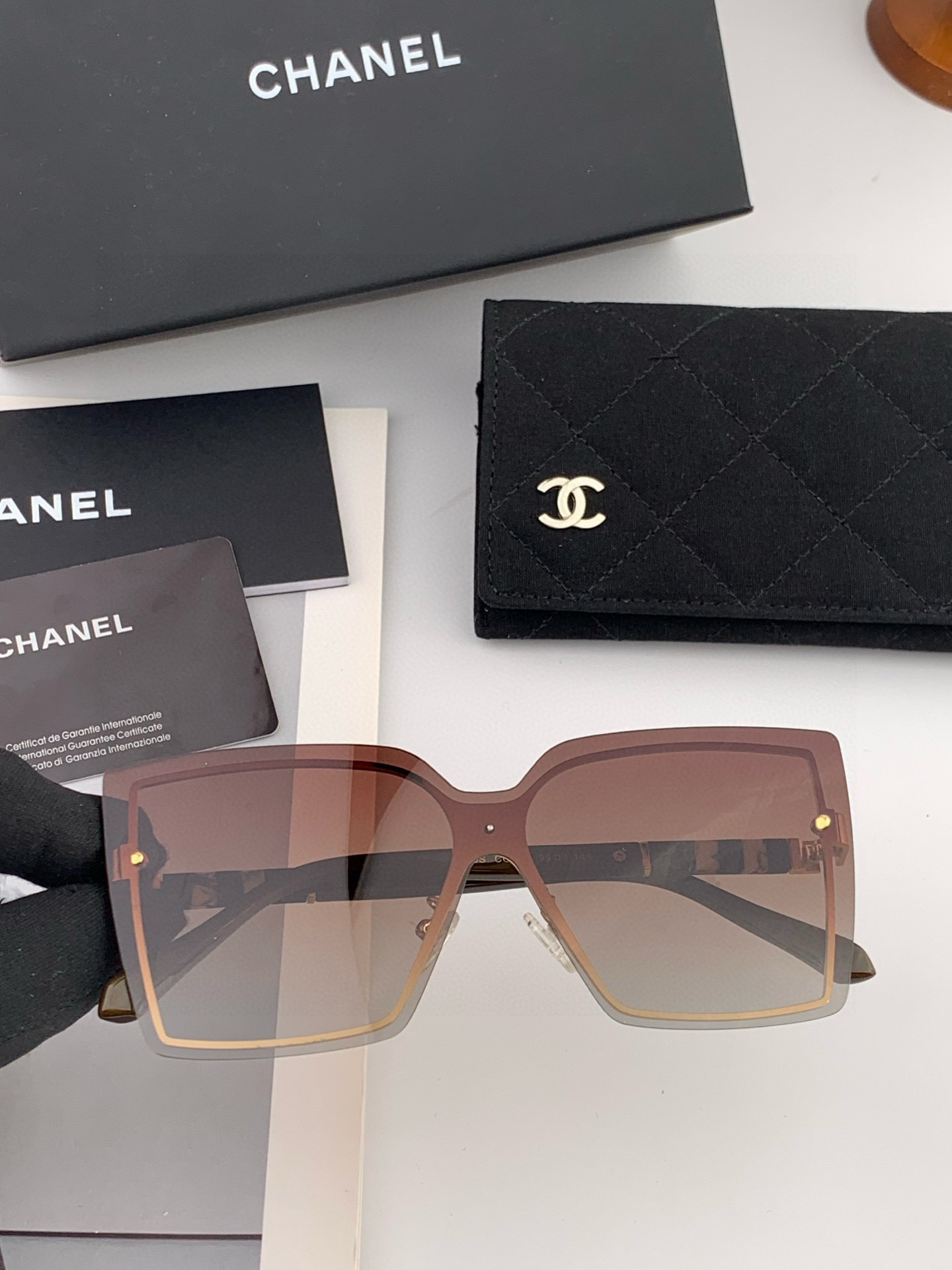 CHANE 香奈儿🌋☔️时尚无框太阳镜镜片 顶级奢侈品[强] 高品质[胜利][亲亲]🍦🍨 [得意] 气质