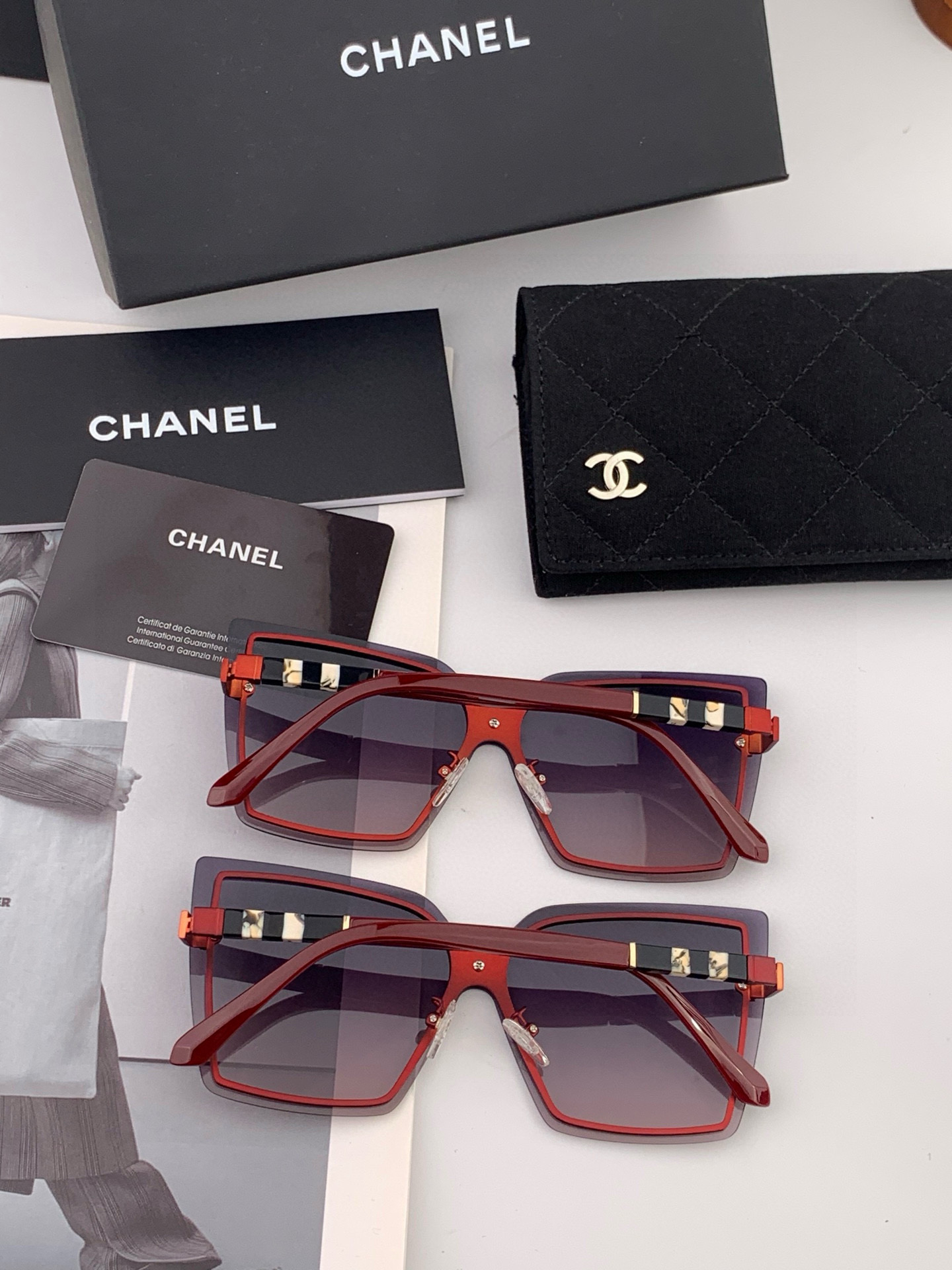 CHANE 香奈儿🌋☔️时尚无框太阳镜镜片 顶级奢侈品[强] 高品质[胜利][亲亲]🍦🍨 [得意] 气质