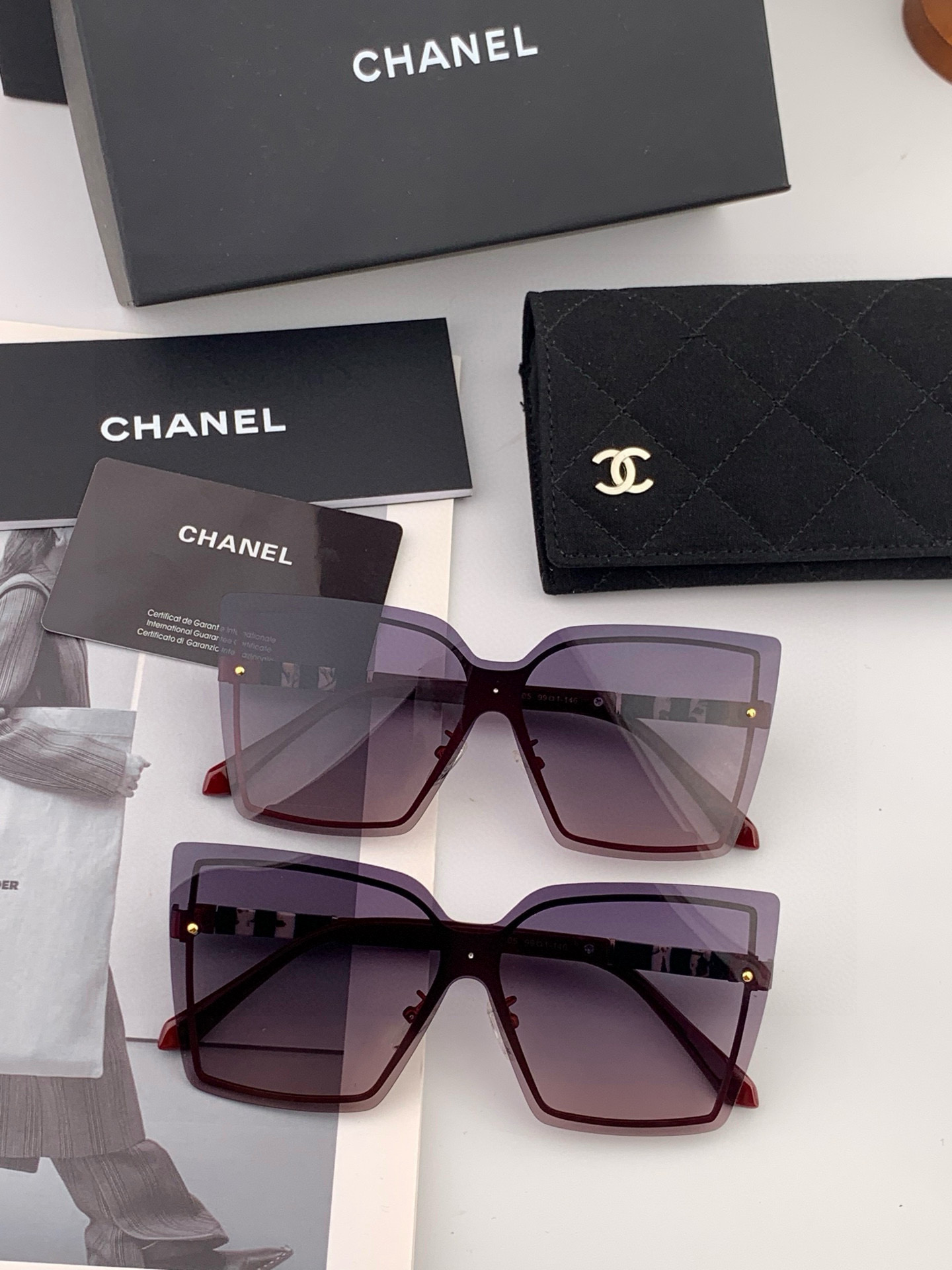 CHANE 香奈儿🌋☔️时尚无框太阳镜镜片 顶级奢侈品[强] 高品质[胜利][亲亲]🍦🍨 [得意] 气质