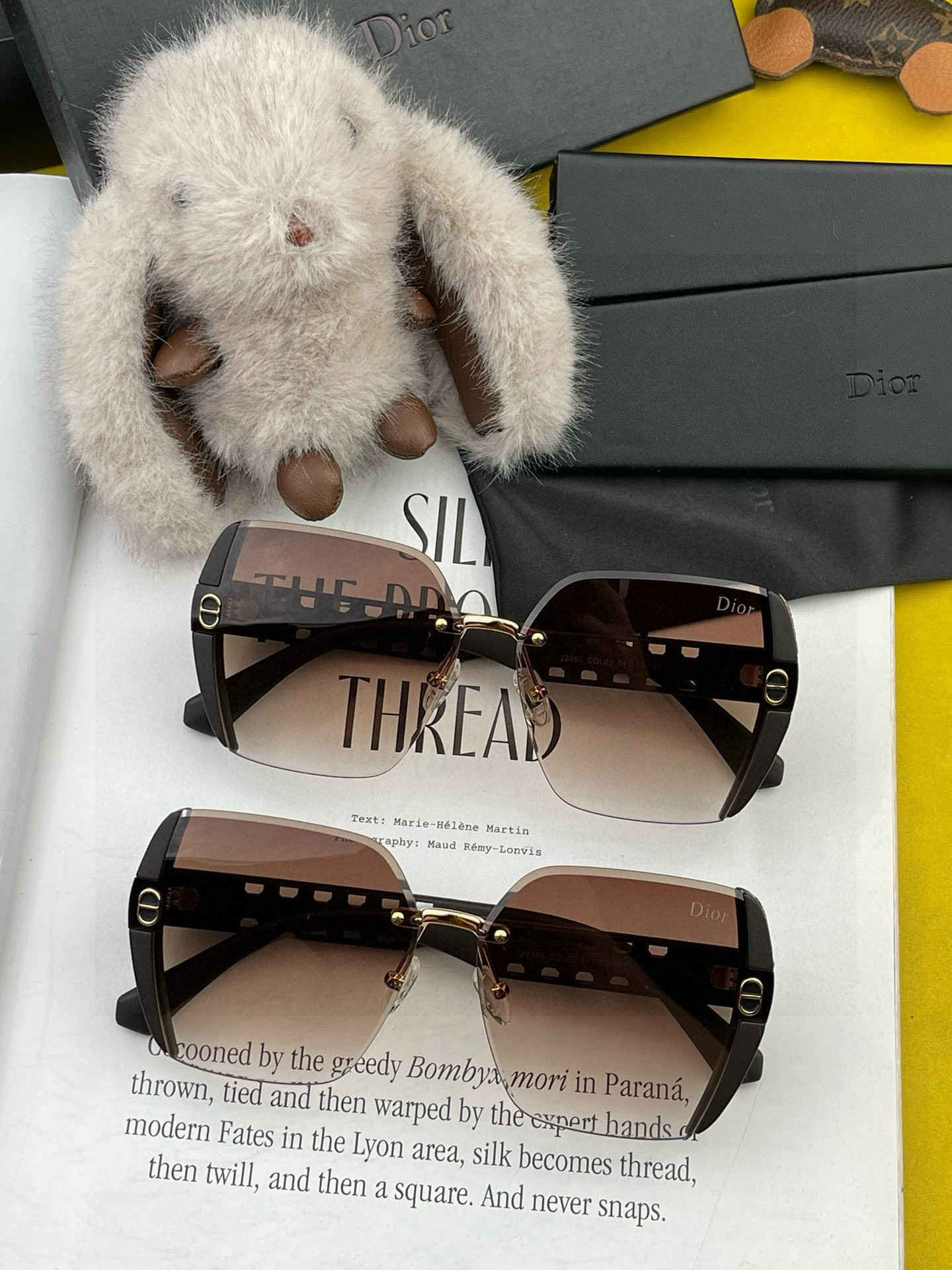 🔺 【DIOR-迪奥】2025开春新款 潮流爆款 时尚方框太阳镜 高品质 佩戴舒适 网红潮款墨镜 女士高